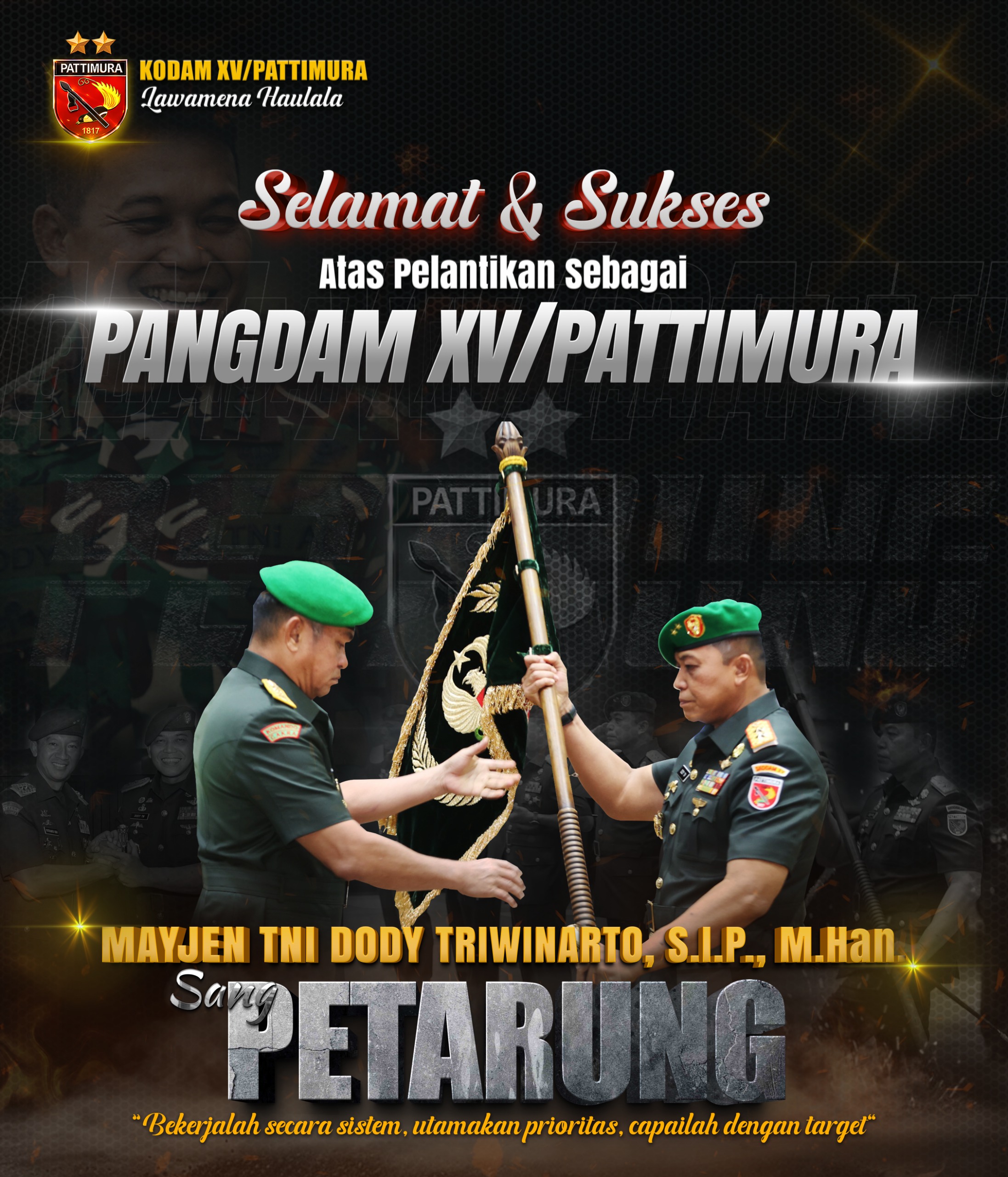 SERTIJAB PANGDAM XV/PATTIMURA