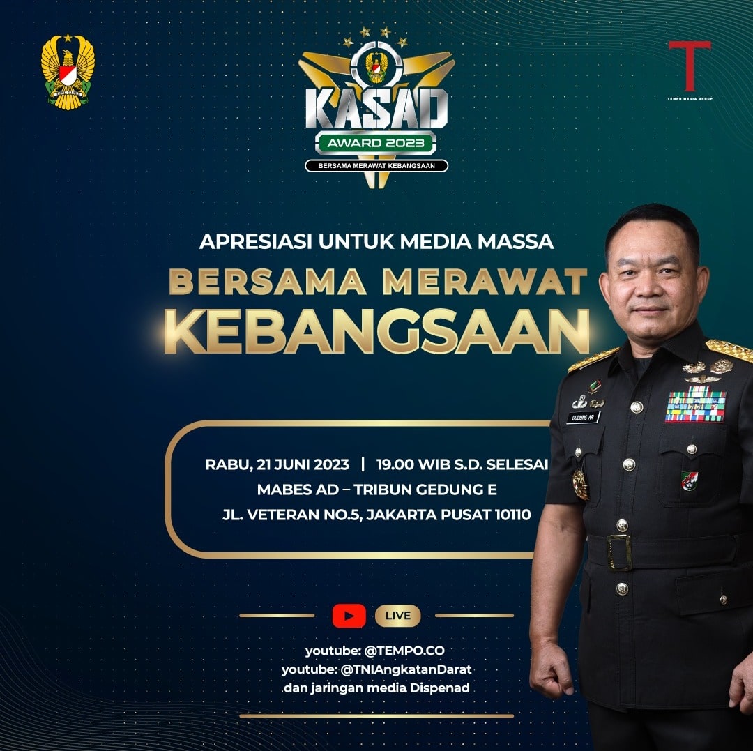 Kasad Award 2023, Apresiasi Untuk Media Massa, Bersama Merawat Kebangsaan