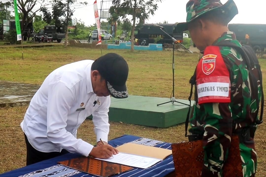 Lewat TMMD, Danrem 151/Binaiya Ajak Bangun Desa dengan Gotong Royong
