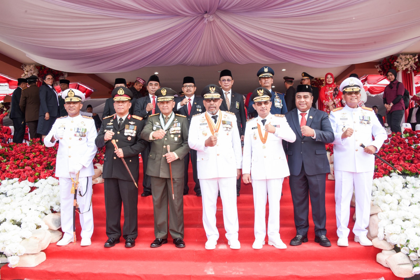 Pangdam Pattimura Hadiri Peringatan HUT RI ke-78