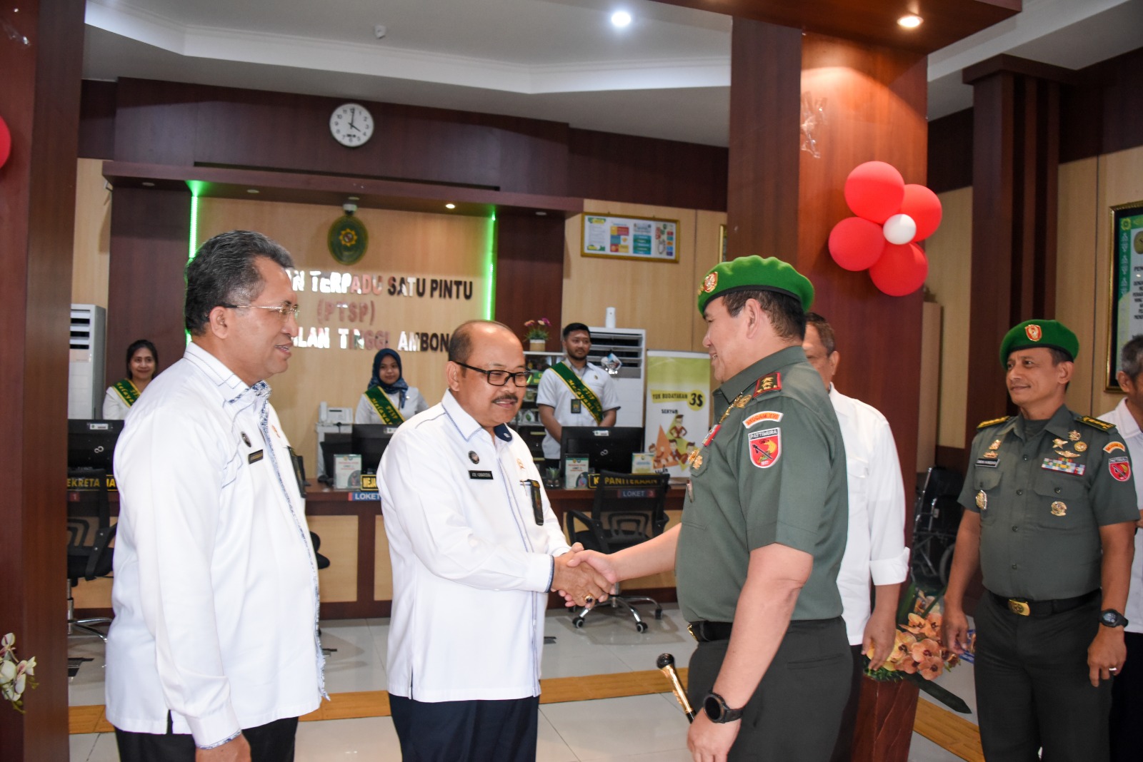 Pangdam Pattimura Silaturahmi ke Pengadilan Tinggi