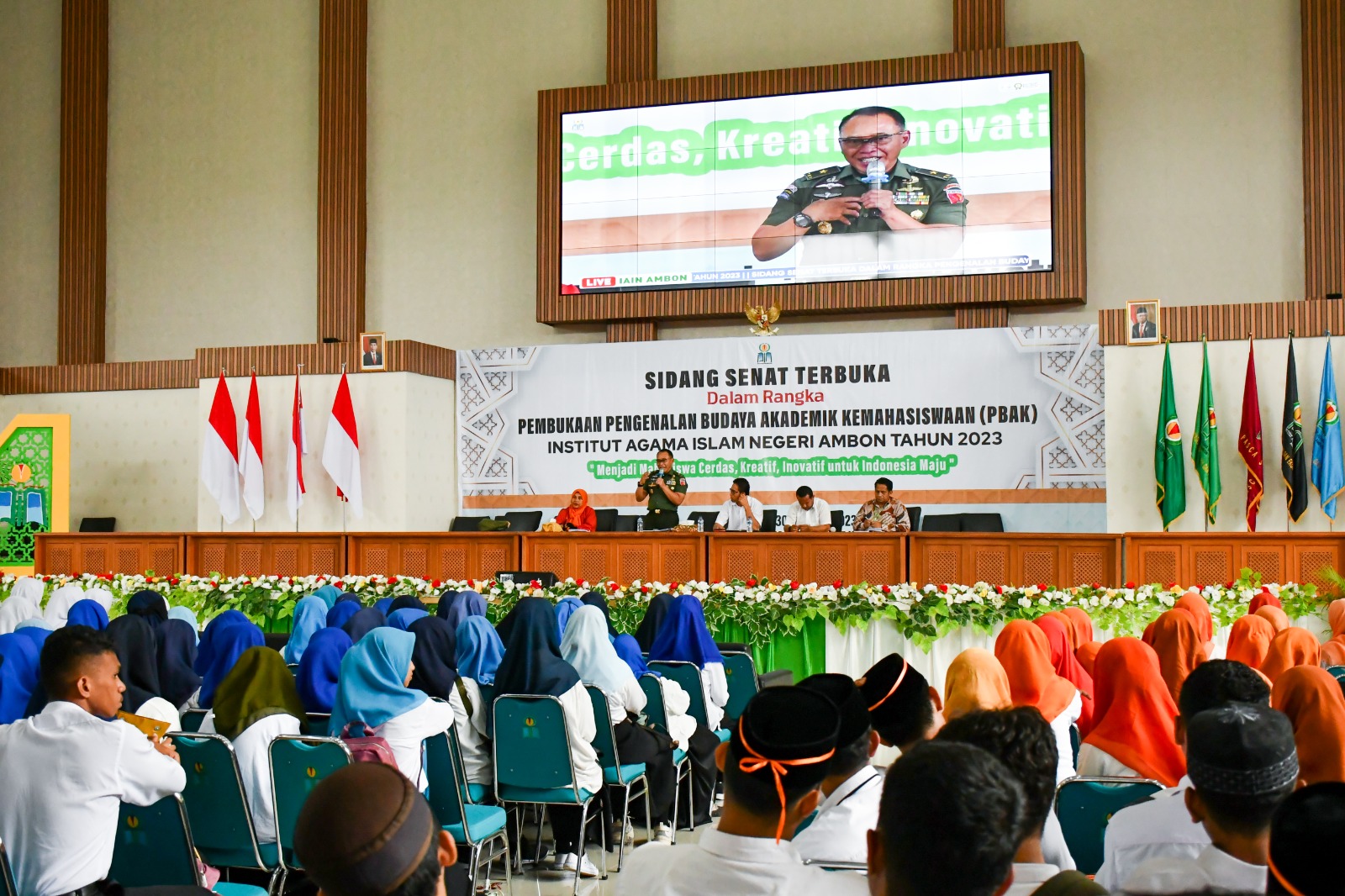 Kasdam Pattimura Berikan Wasbang Kepada Maba IAIN Ambon