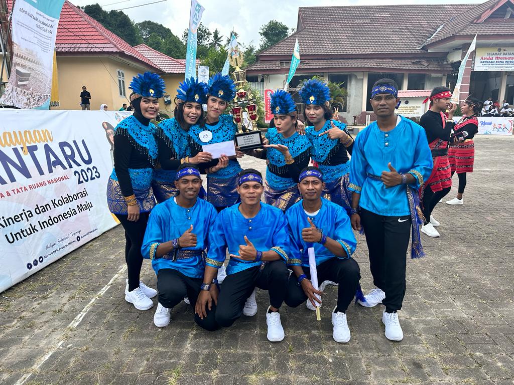 Tim Tari Kodam Pattimura Juara 1  Lomba Senam Kreasi Hantaru 2023