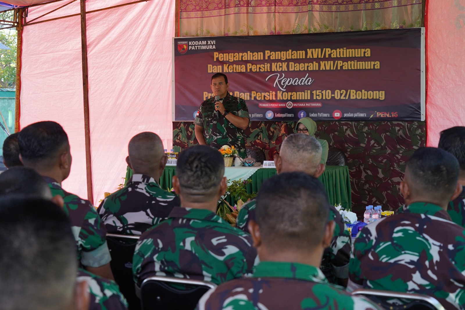 Koramil Bobong Jadi Tujuan Akhir Kunker Pangdam di Maluku Utara