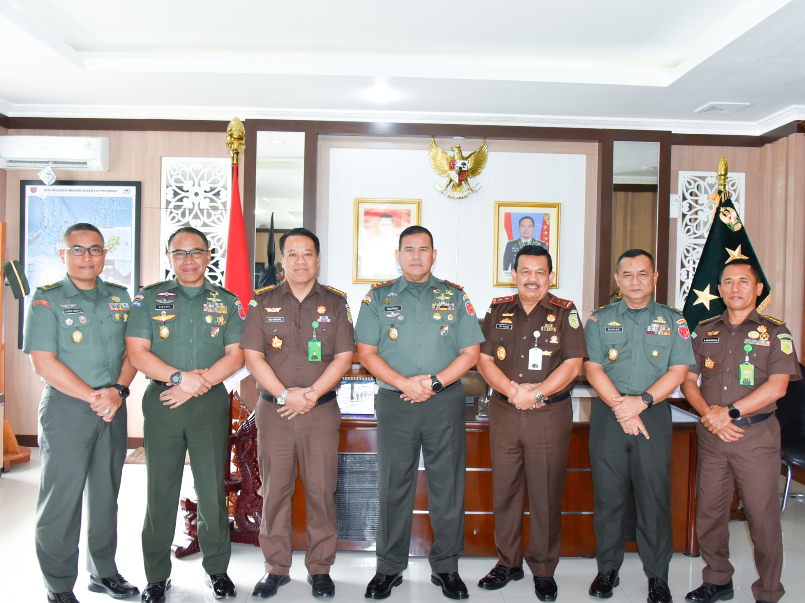 Kajati Maluku Pamit Kepada Pangdam Pattimura