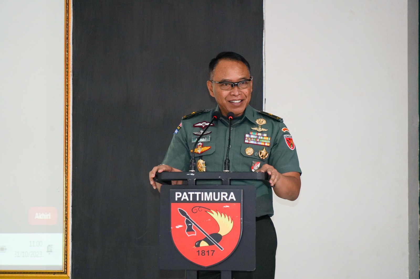 Kasdam Pattimura Buka Internalisasi Reformasi Birokrasi TA 2023