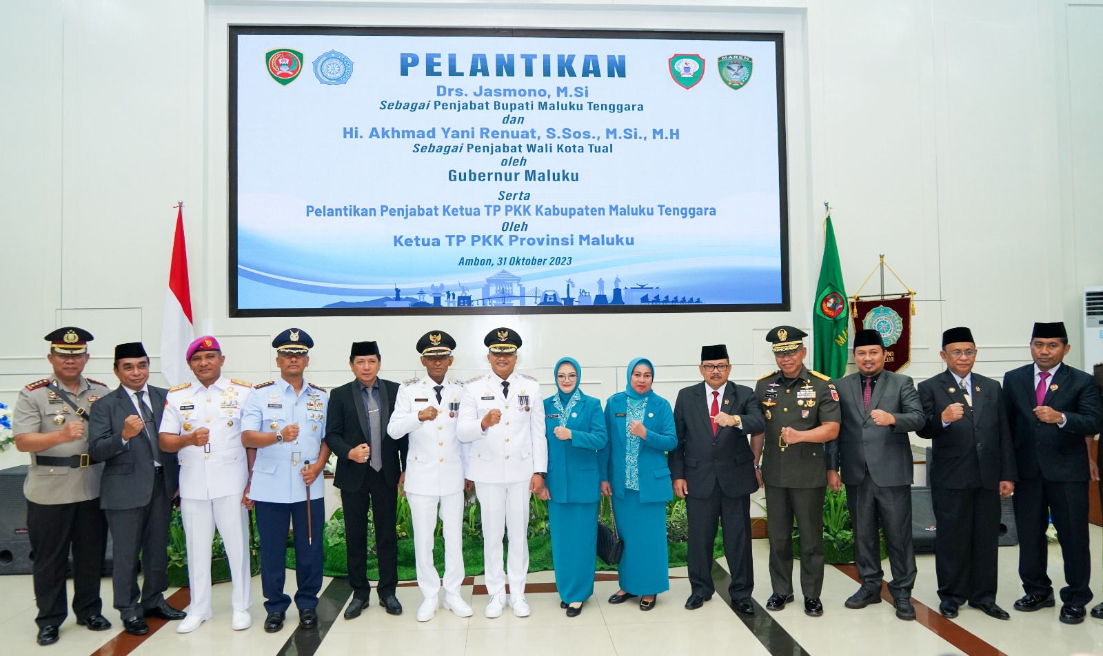 Kasdam Pattimura Ucapkan Selamat Kepada Pj Bupati Malra dan Pj Wali Kota Tual