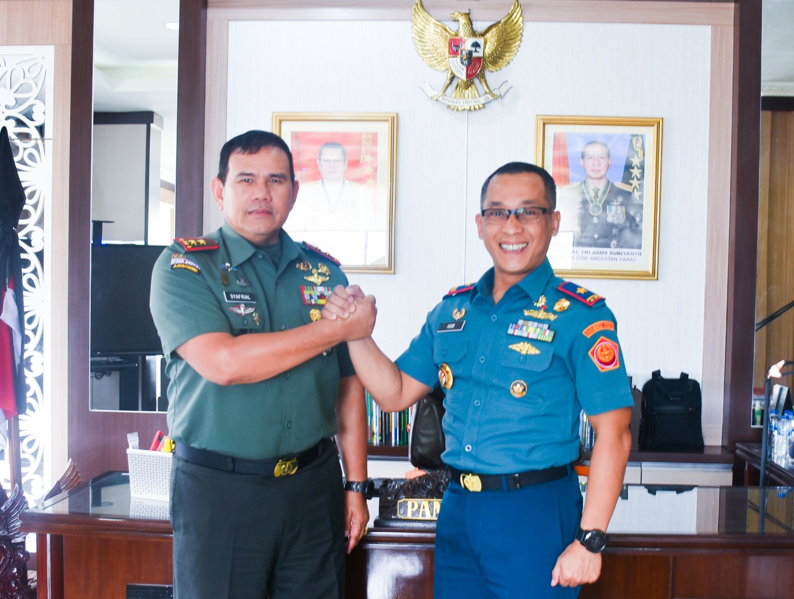 Pangdam Pattimura Terima Kunjungan Silaturahmi Kabakamla Zona Maritim Timur