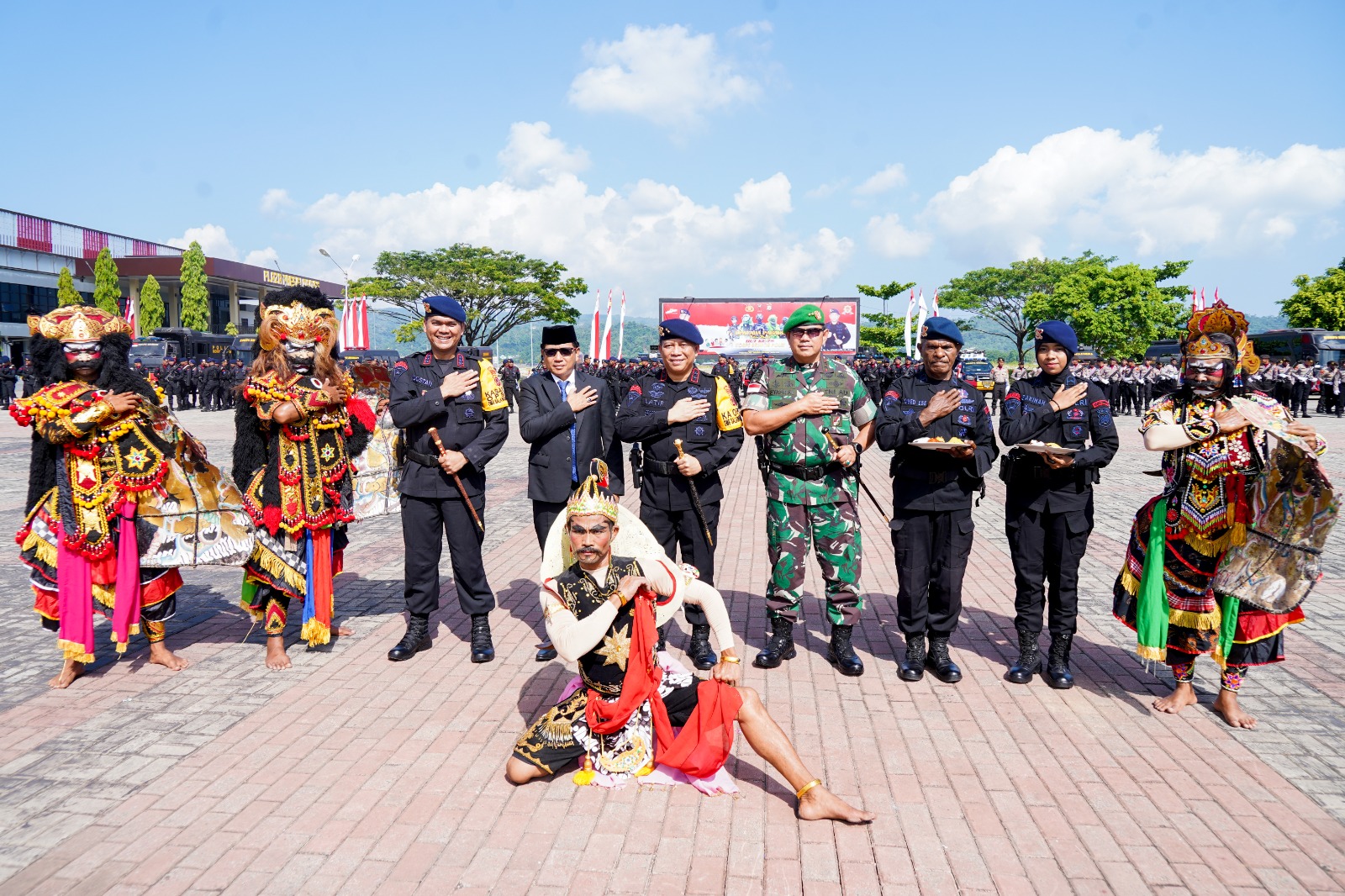 Pangdam Pattimura Hadiri Upacara HUT ke-78 Korps Brimob