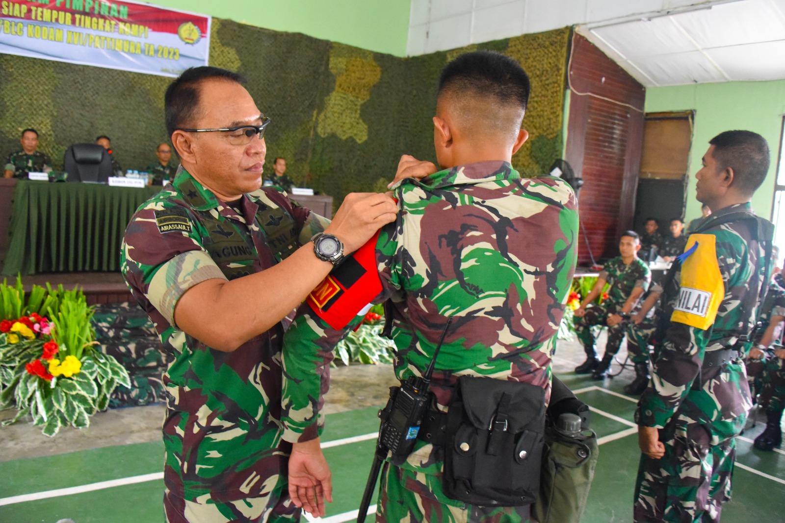 Kasdam Pattimura Buka Latihan Uji Siap Tempur (UST) Tingkat Kompi Denkav 5/BLC