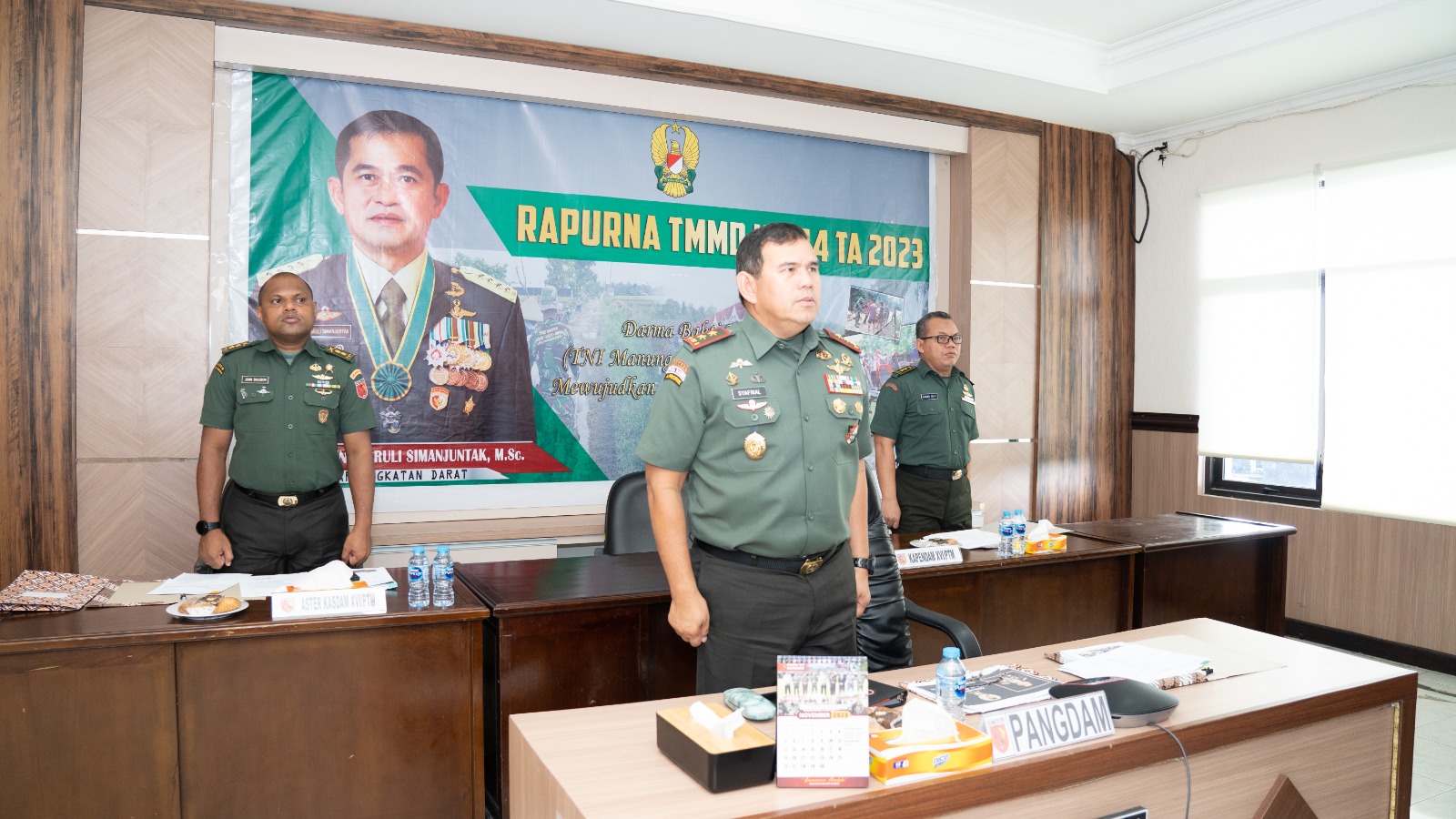 Pangdam Pattimura Ikuti Rapurna TMMD ke-44 TA.2023
