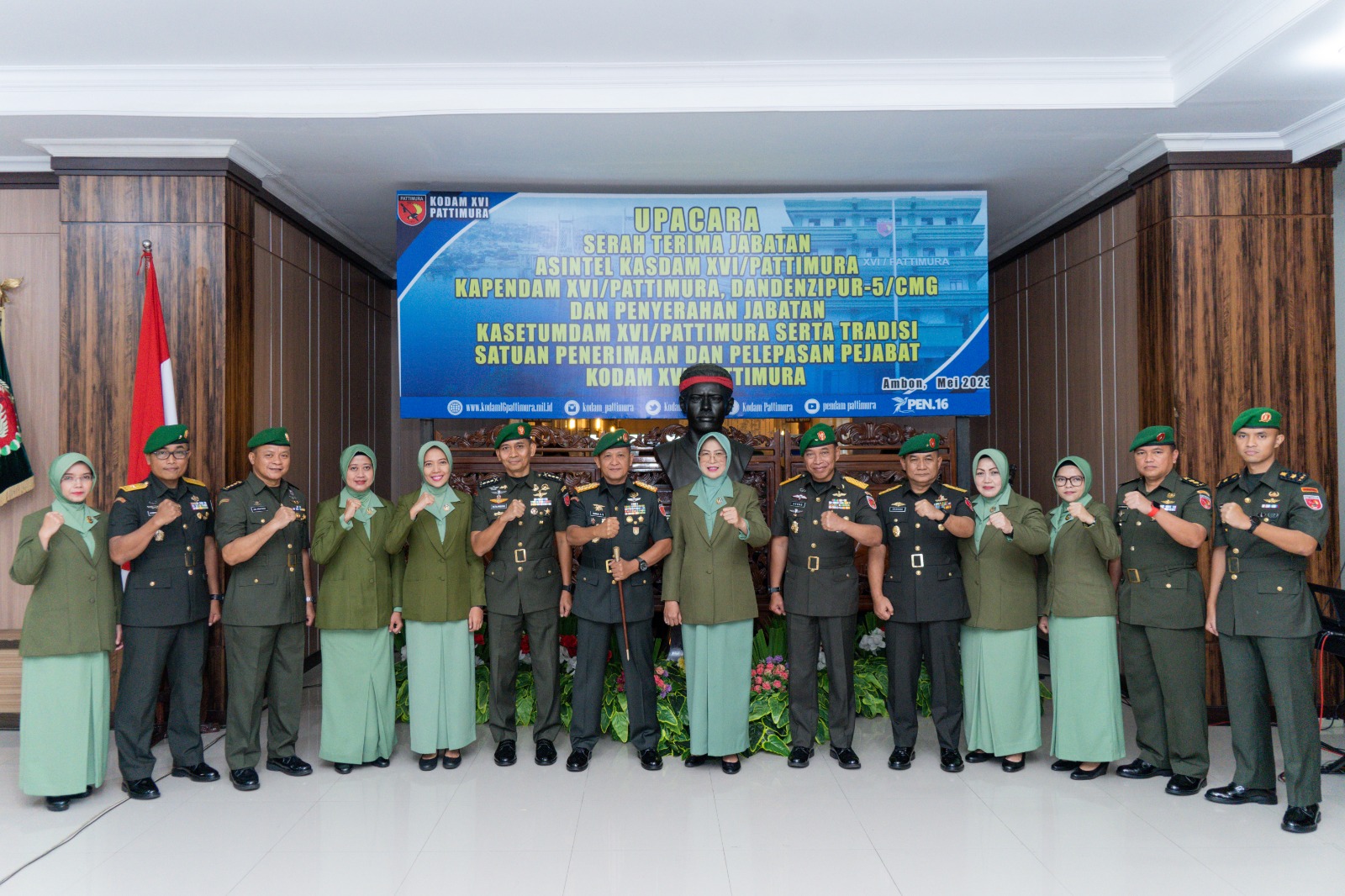 Pimpin Sertijab, Ini Pesan Pangdam Pattimura kepada Pejabat Lama dan Baru