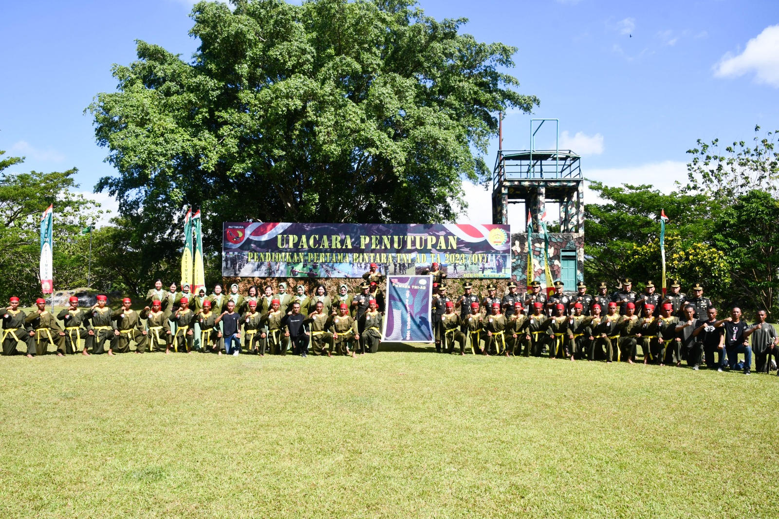 Kasdam Pattimura Tutup Pendidikan Bintara TNI AD TA. 2024