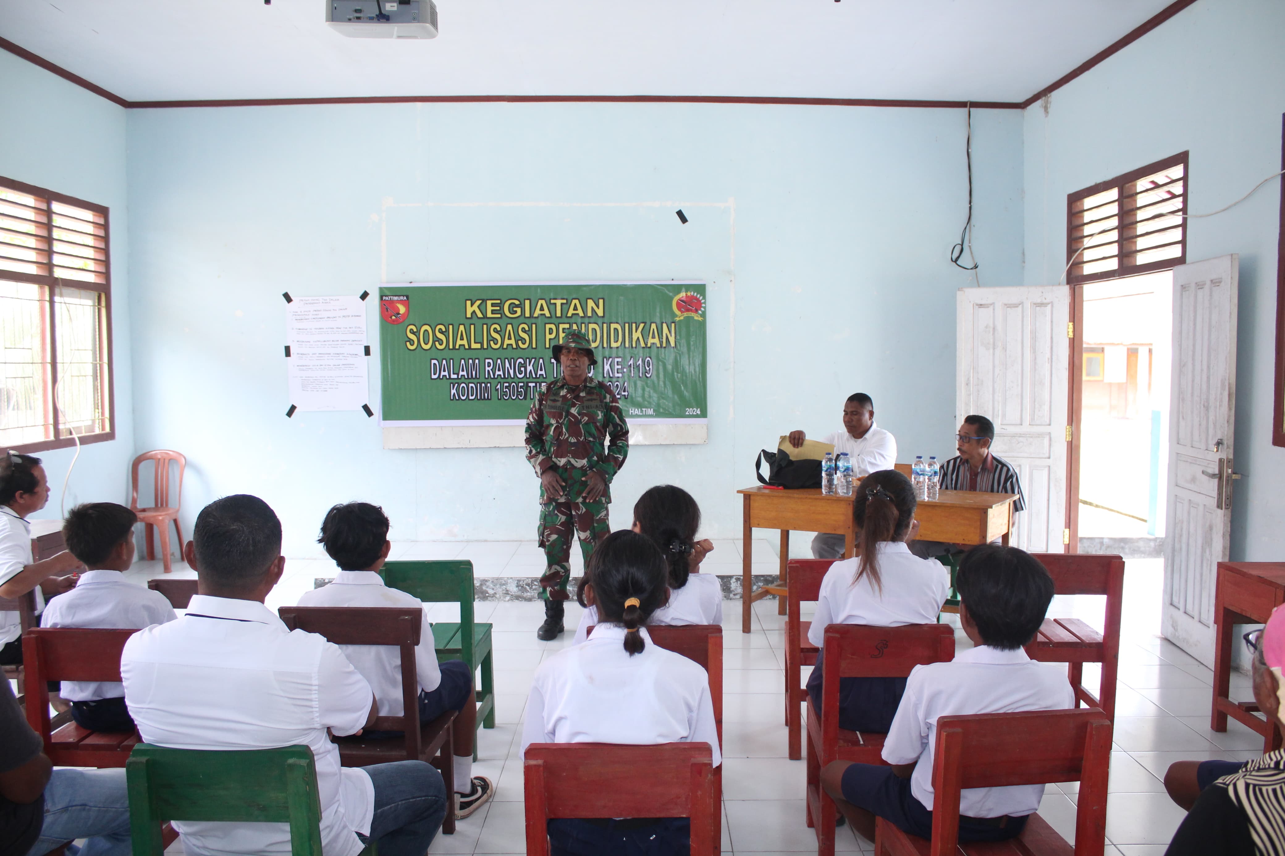 Satgas TMMD Ke-119 Gandeng Disdik, Sosialisasikan Pendidikan