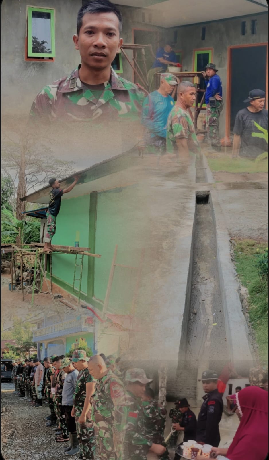 Bulan Puasa Tak Surutkan Semangat Bekerja Personel Satgas TMMD Ke 119