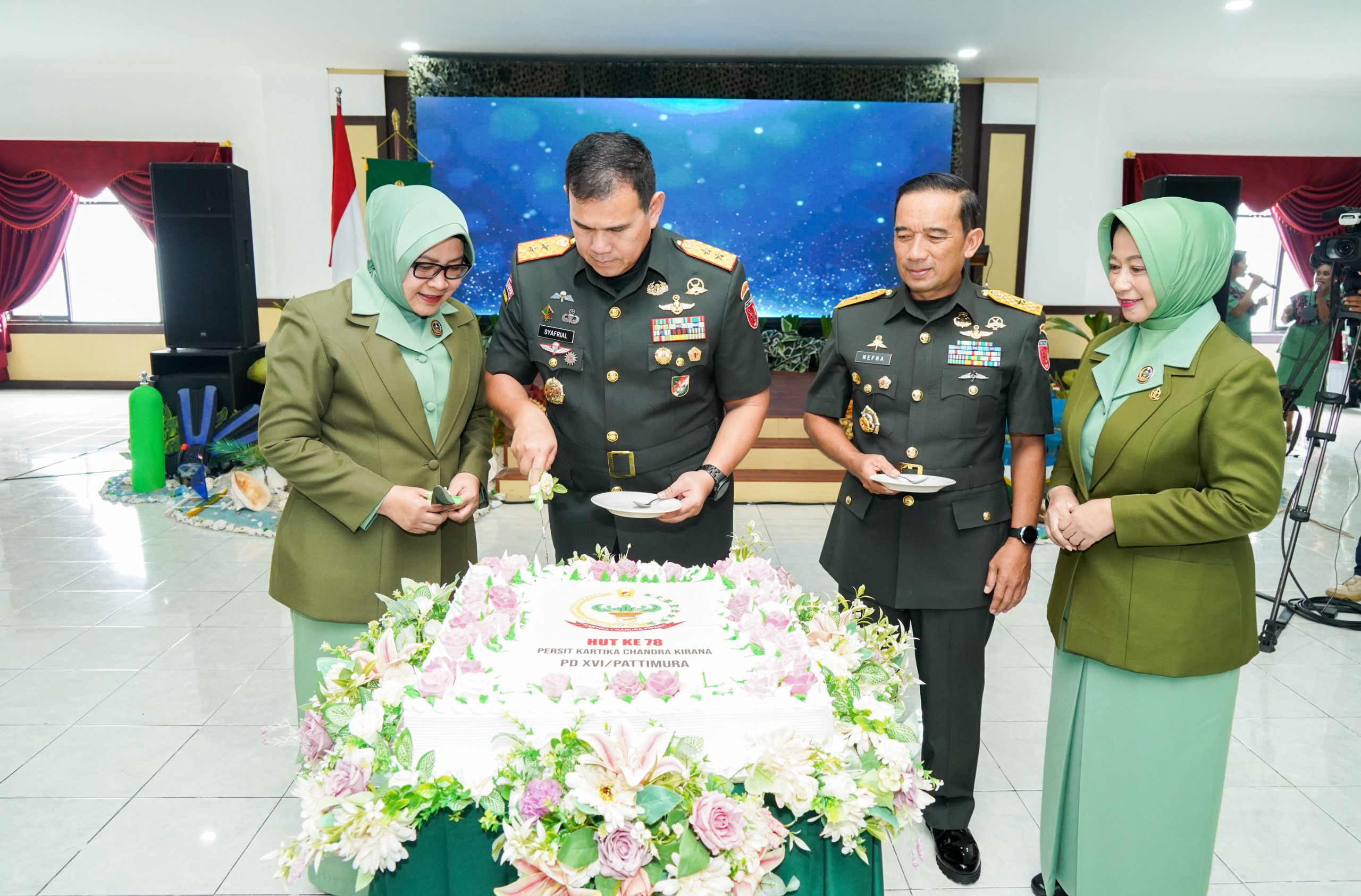 Hadiri Syukuran HUT ke-78 Persit Kartika Chandra Kirana Pangdam: Dibalik Pria Sukses, Ada Wanita Hebat Dibelakangnya