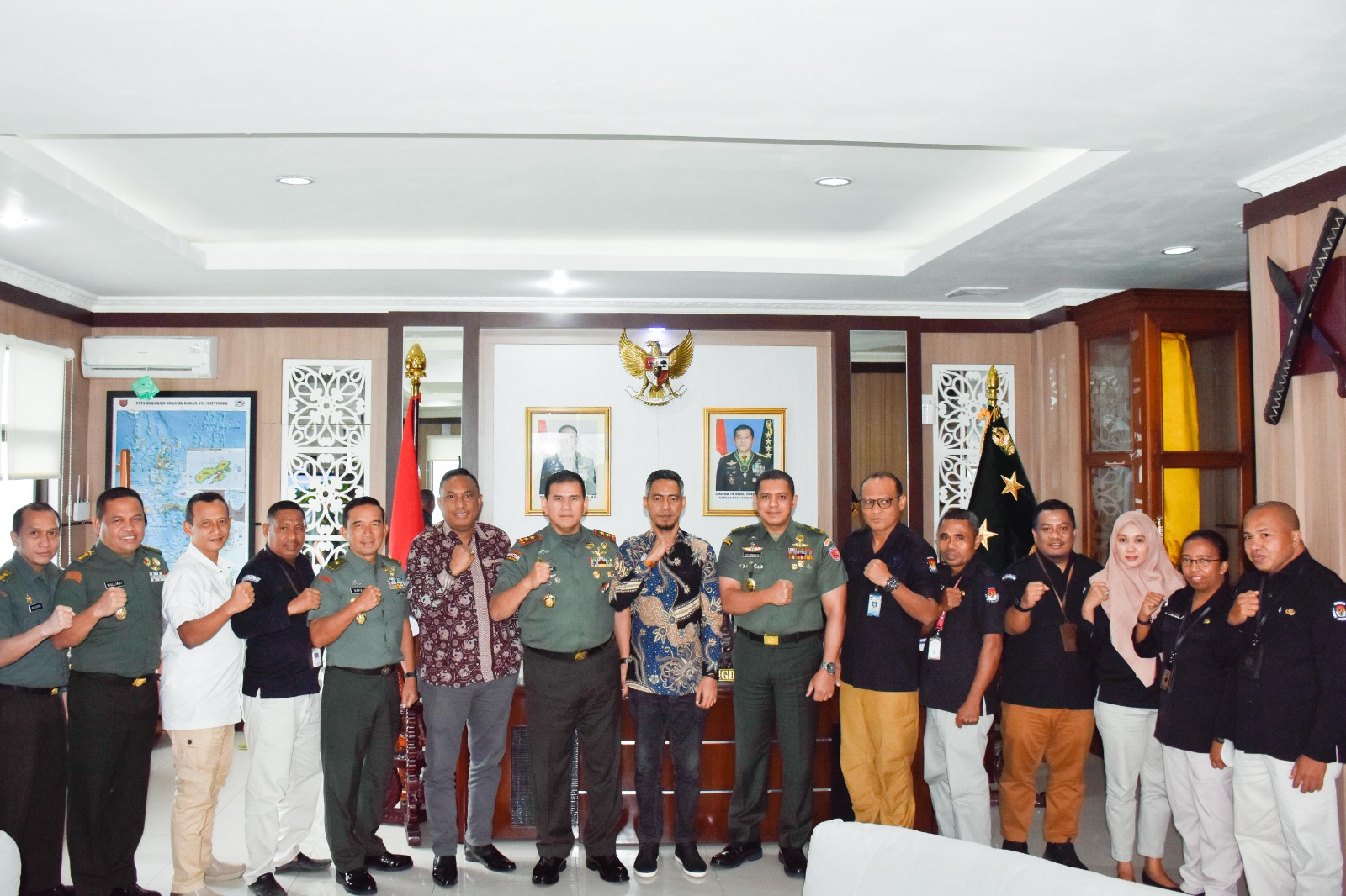 Terima Kunjungan KPU Provinsi Maluku, Pangdam Tegaskan Pihaknya Pegang Teguh Netralitas TNI