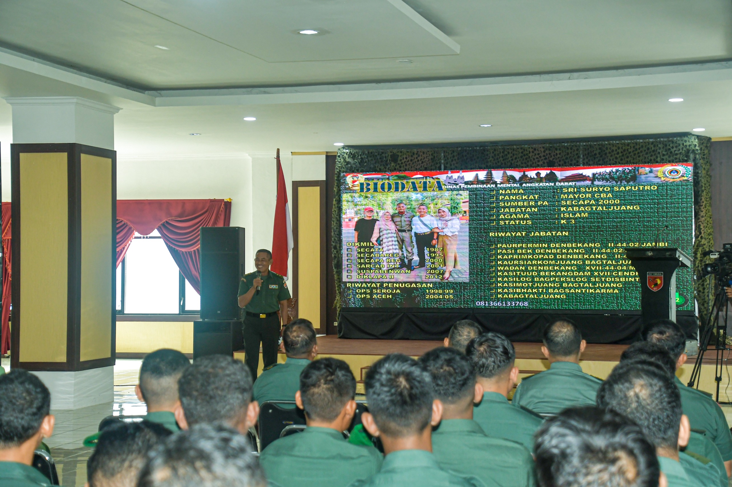 Pelihara Motivasi Mental Ideologi dan Kejuangan, Kodam XV/Pattimura Terima Sosialisasi Disbintalad