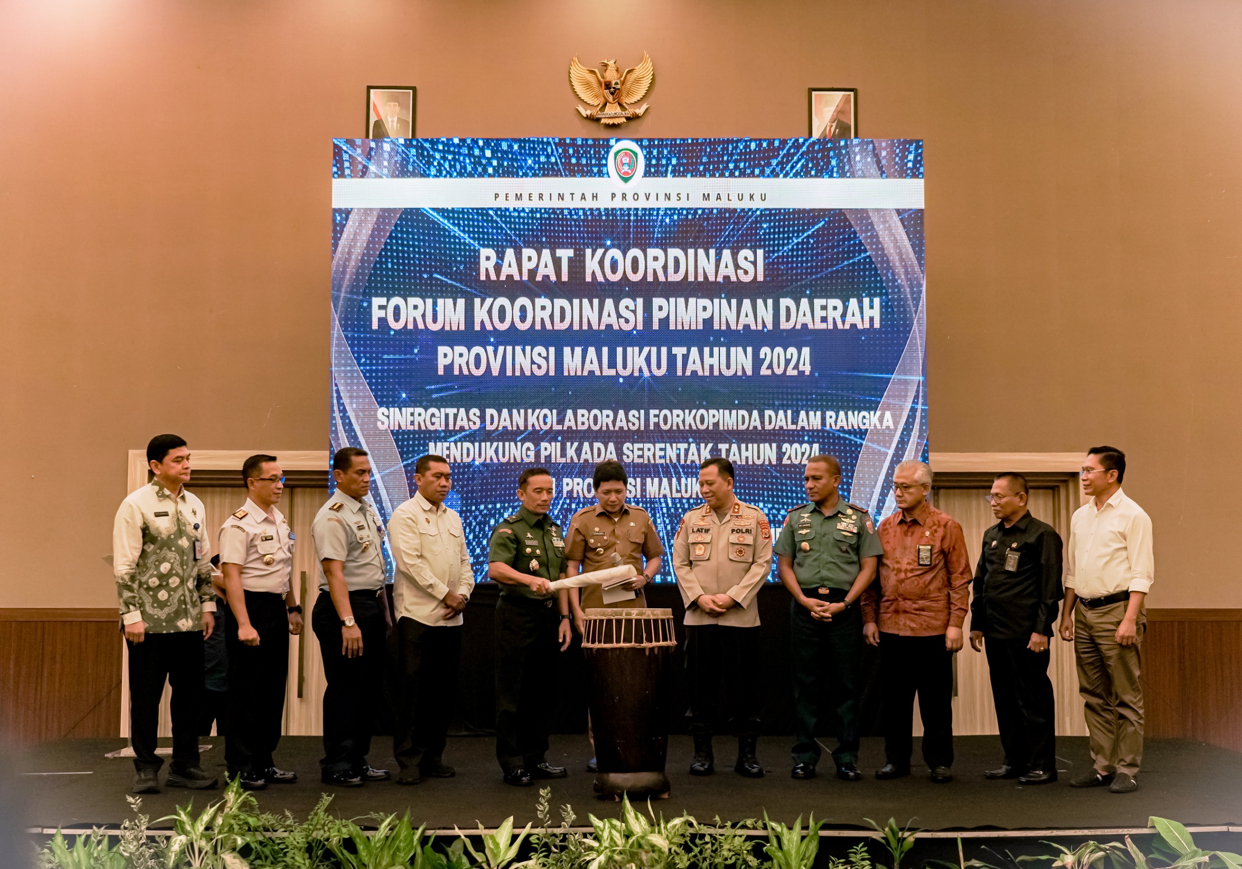 Kasdam Pattimura Ikuti Rapat Koordinasi Forkopimda Provinsi Maluku