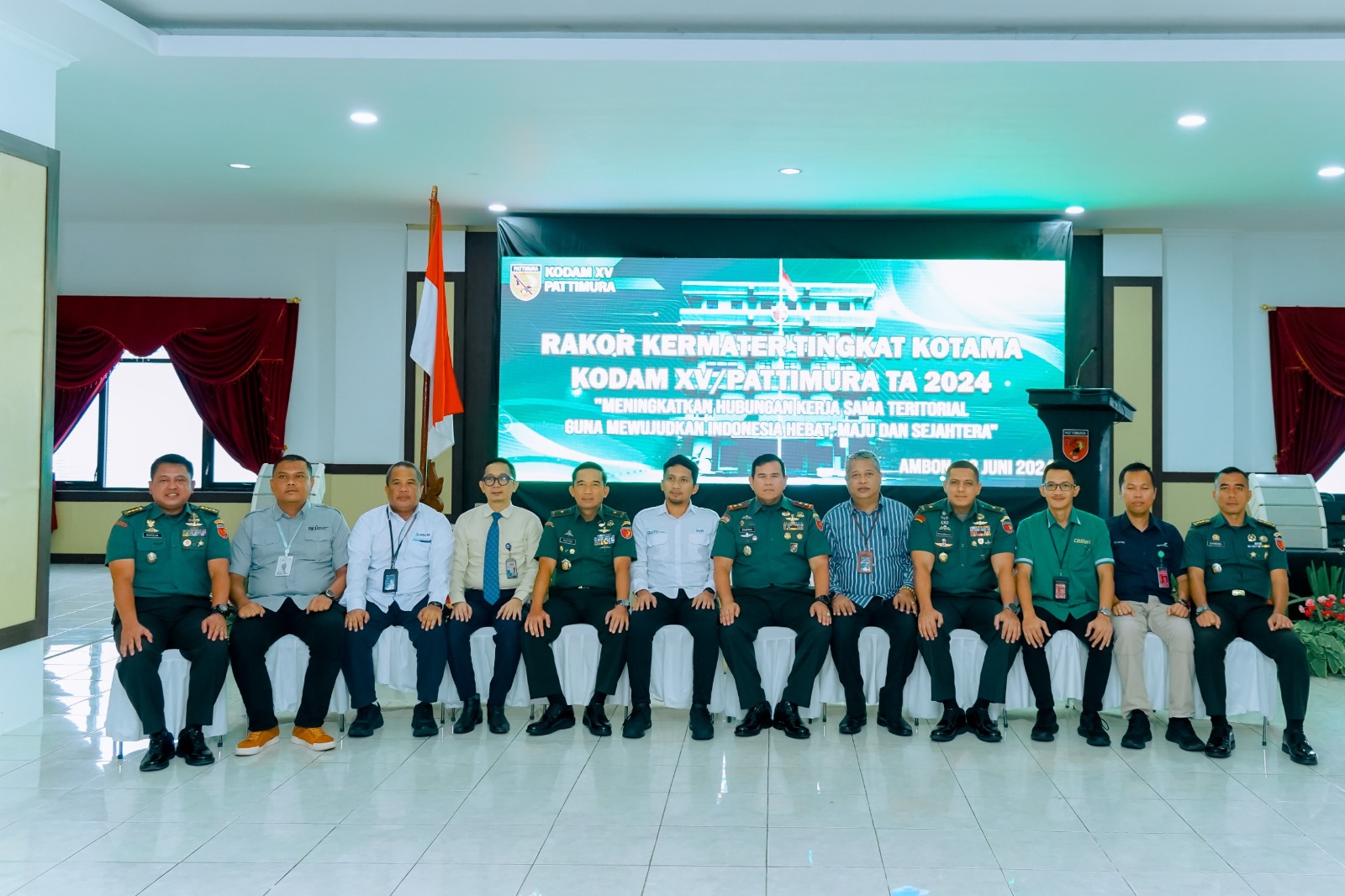 Buka Rakor Kermater, Pangdam Berharap Dapat Meningkatkan Hubungan Kerja Sama Antar Instansi