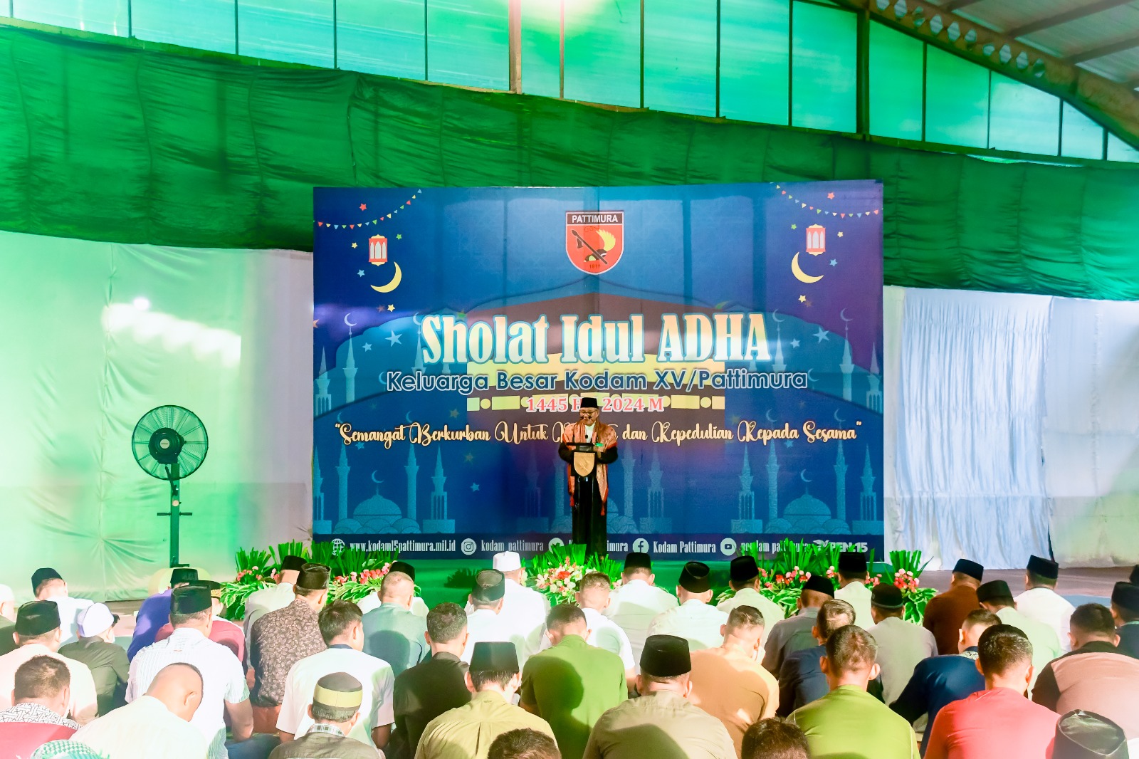 Kodam Pattimura Gelar Sholat Idul Adha 1445 H/2024 M dan Pemotongan Hewan Kurban