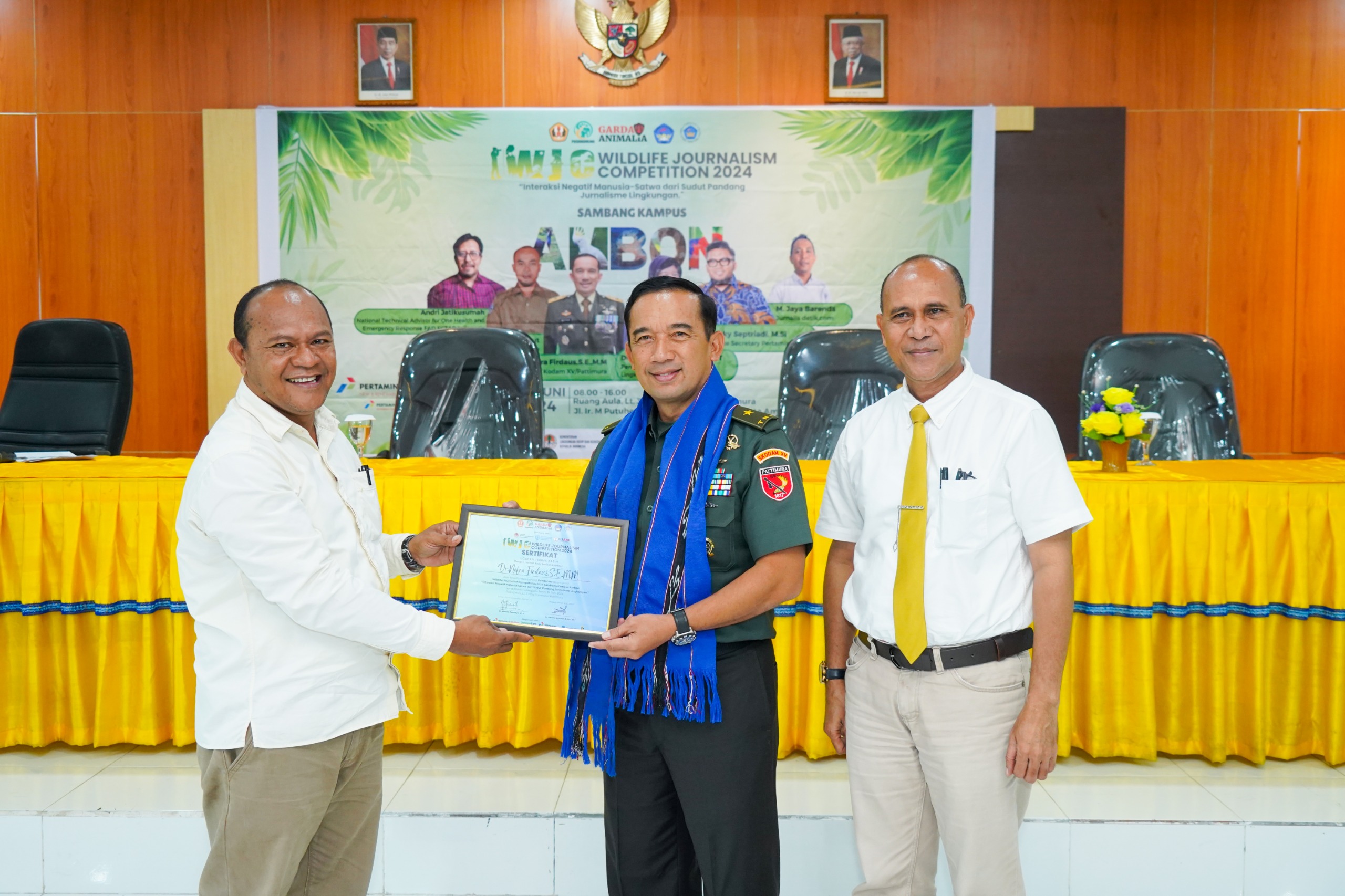 Kasdam Pattimura di WJC 2024 "Peran TNI Dalam Konservasi Satwa Liar"