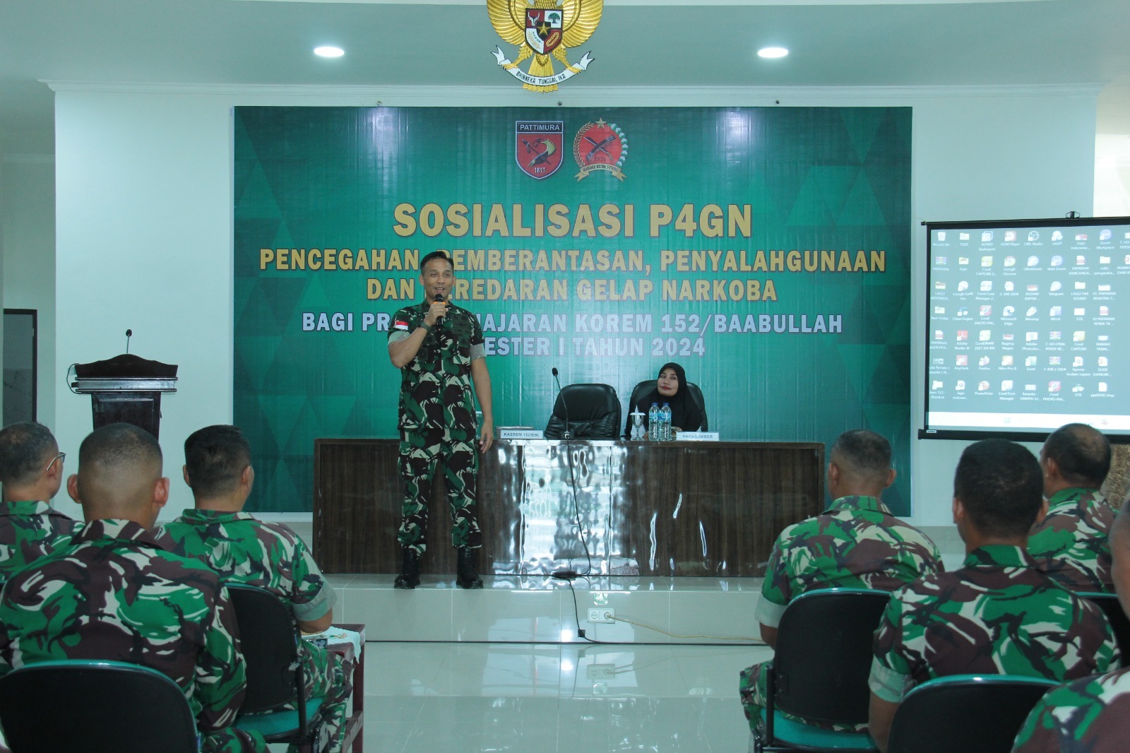 Korem 152/Baabullah Serukan Perang Melawan Narkoba melalui Sosialisasi P4GN