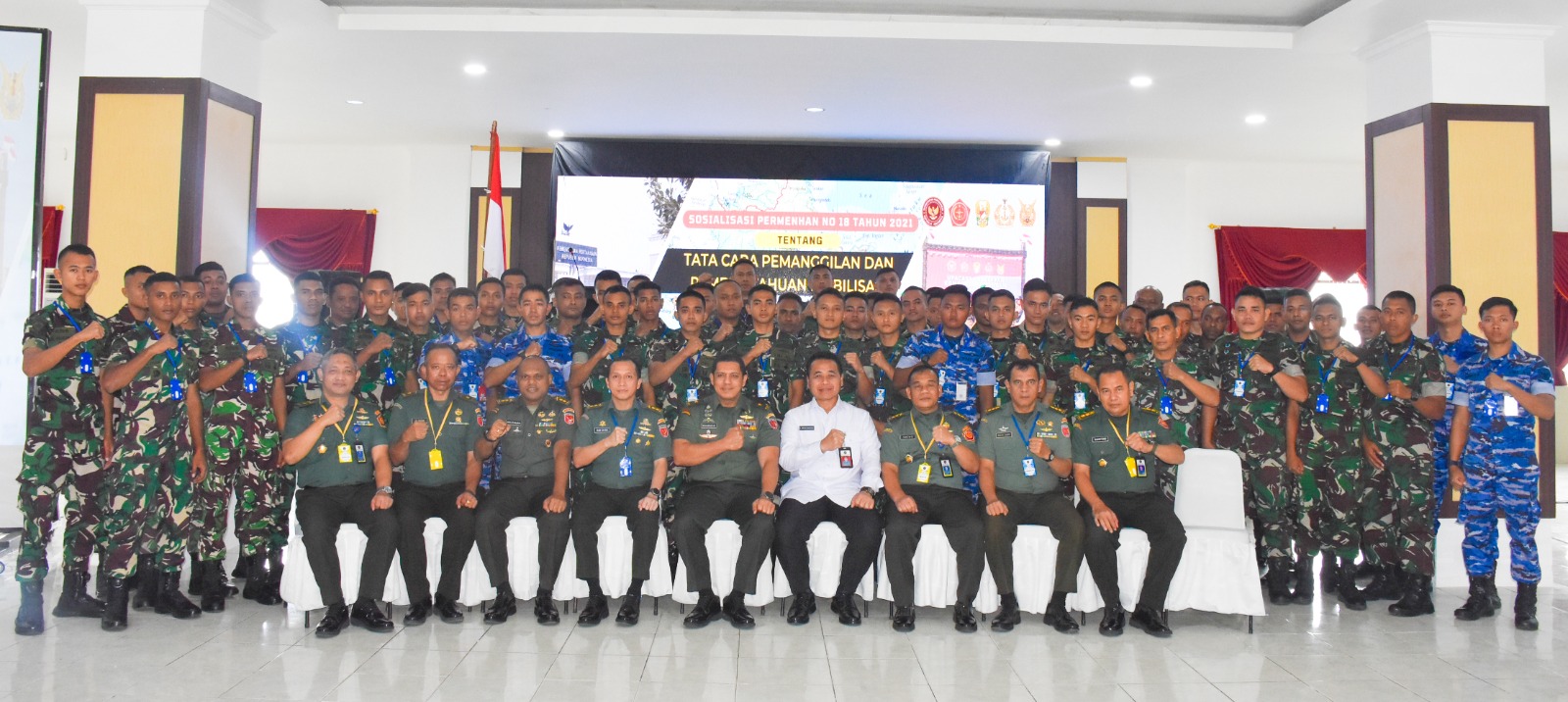 Prajurit Pattimura Terima Sosialisasi Permenhan Nomor 18 Tahun 2021