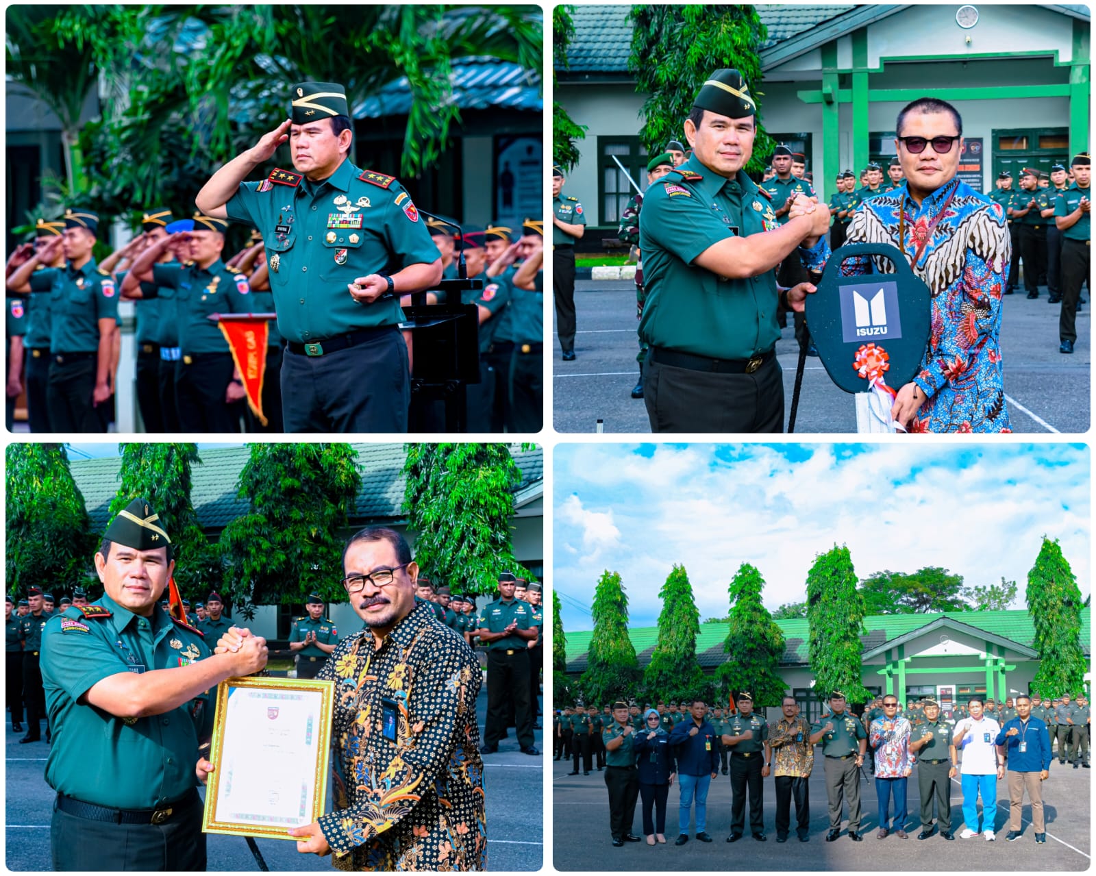 Usai Pimpin Upacara, Pangdam Pattimura Terima Bantuan Mobil dan Berikan Penghargaan kepada PLN