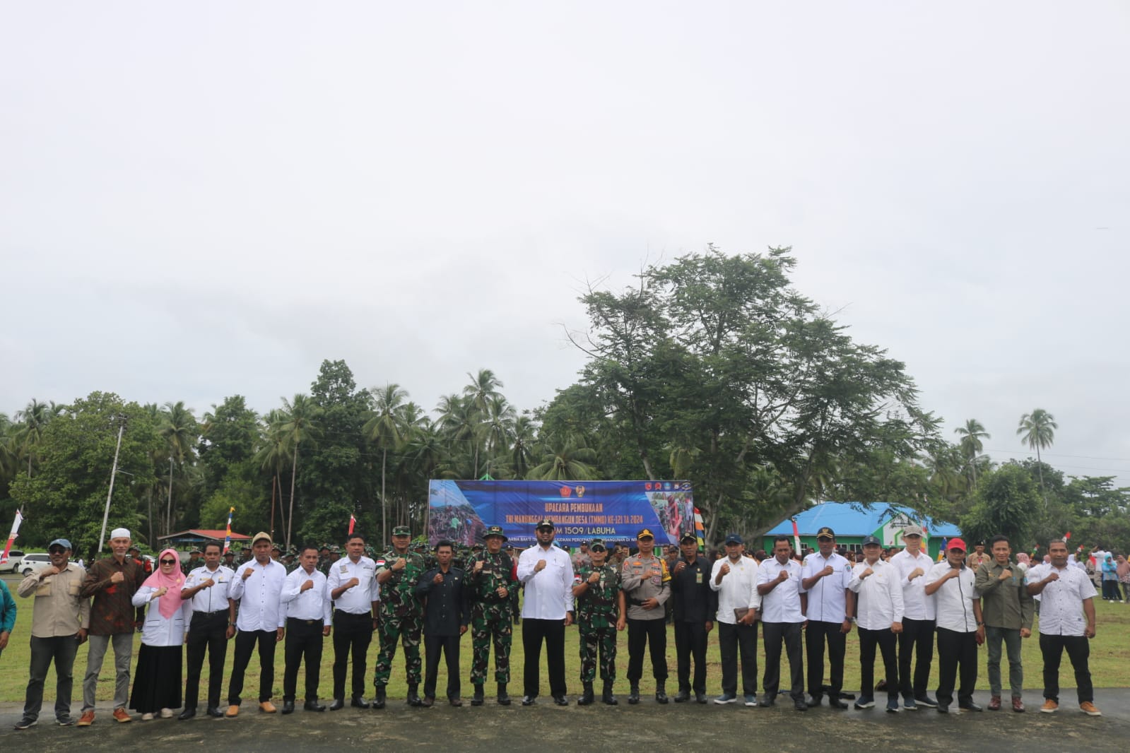 Hadiri Pembukaan TMMD Ke-121 Kodam Pattimura, Kasdam: Mari Bersinergi Dalam Pembangunan