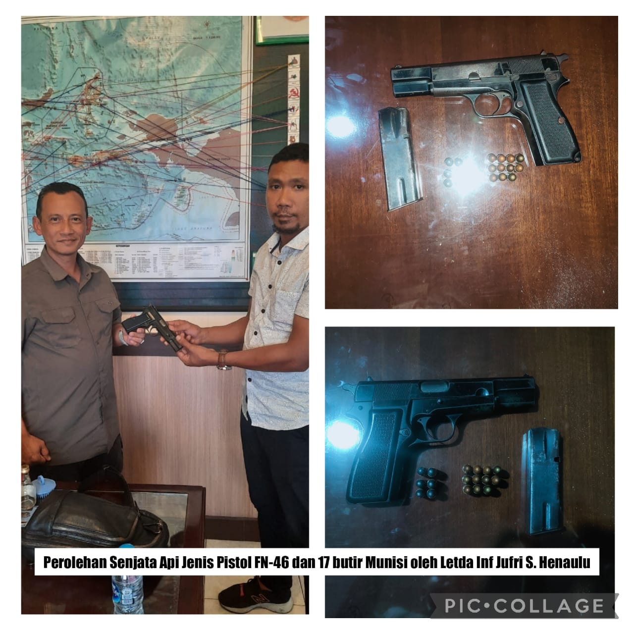 Asintel Kasdam Pattimura, Terima Senjata Api dan Munisi yang Masih Berada di Masyarakat Sipil