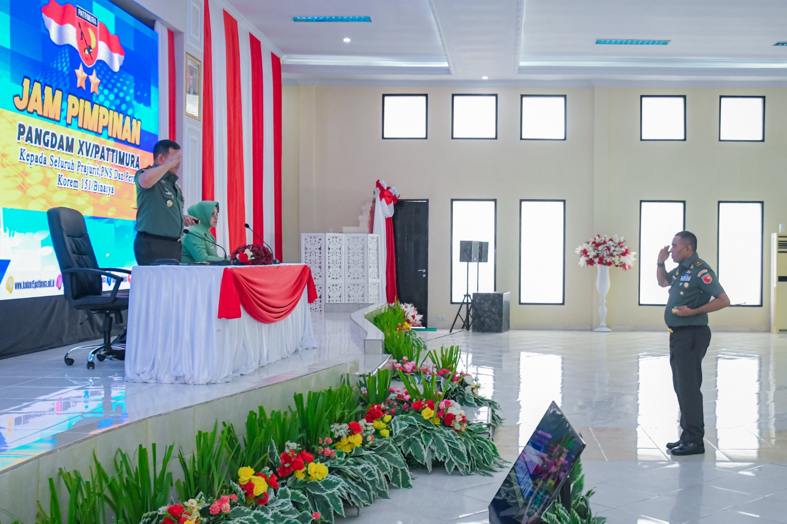 Kunjungi Korem 151, Pangdam Pattimura Katakan Netralitas TNI Harga Mati