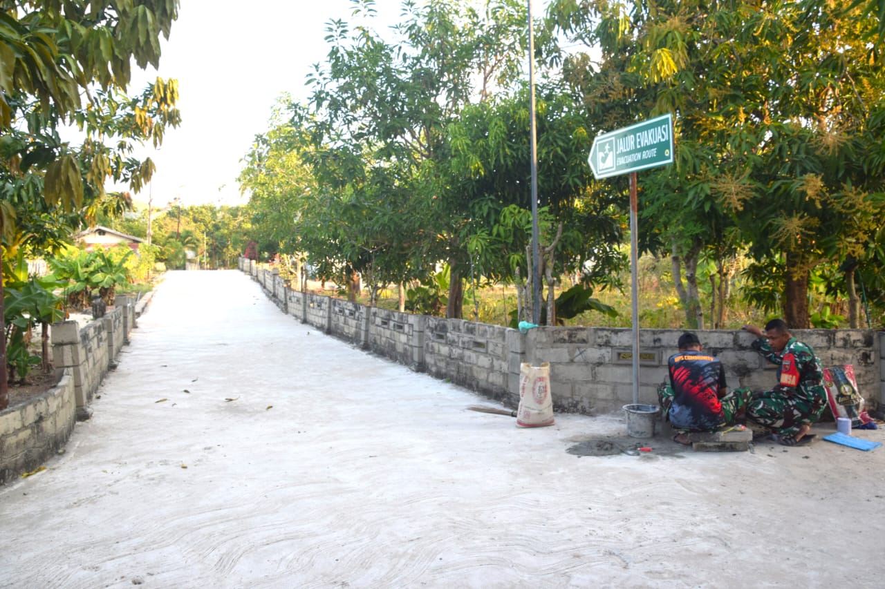 Pembuatan Tugu Prasasti di Pulau Letti Jadi Sejarah Program TMMD