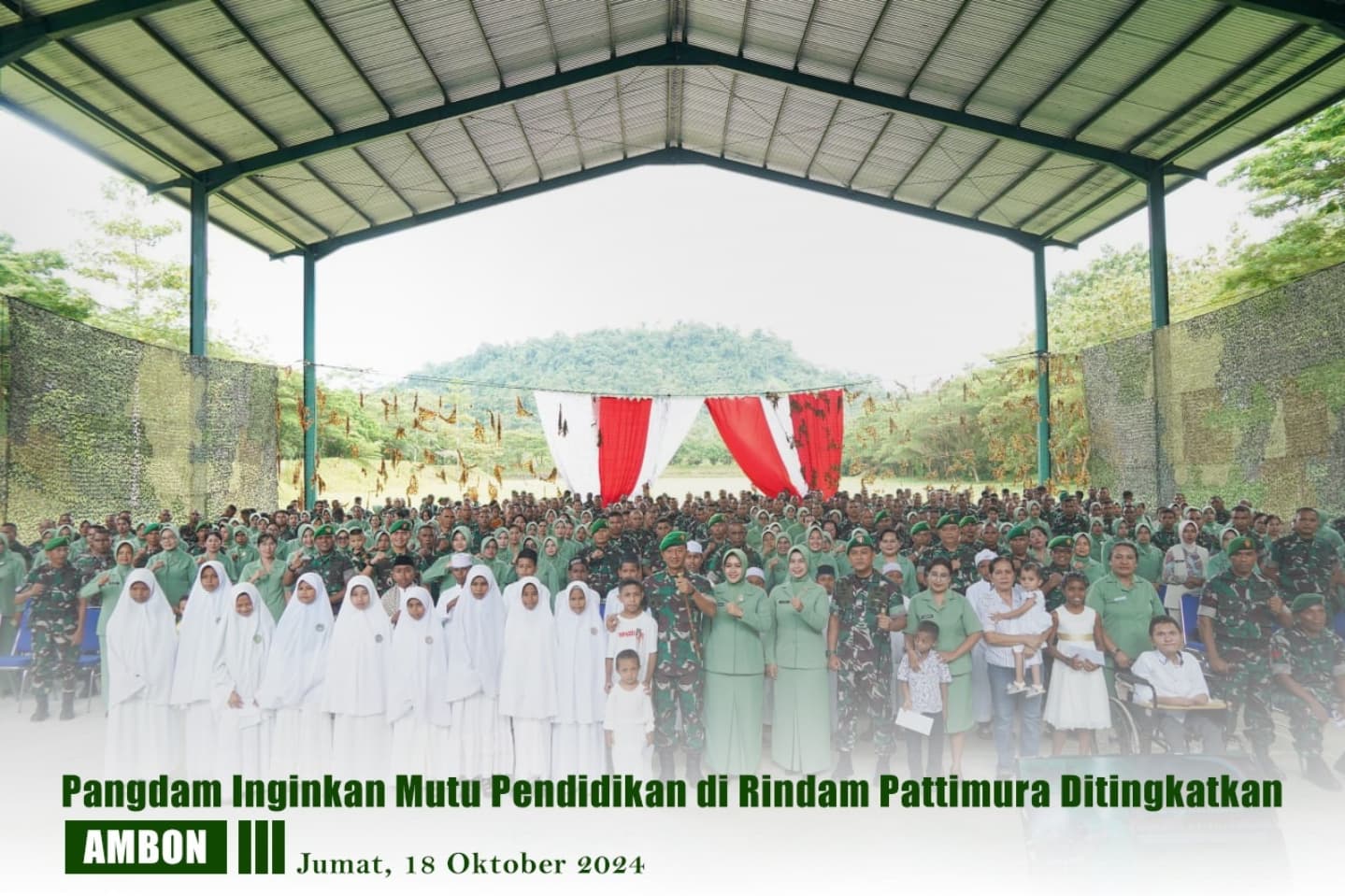 Pangdam Inginkan Mutu Pendidikan di Rindam Pattimura Ditingkatkan