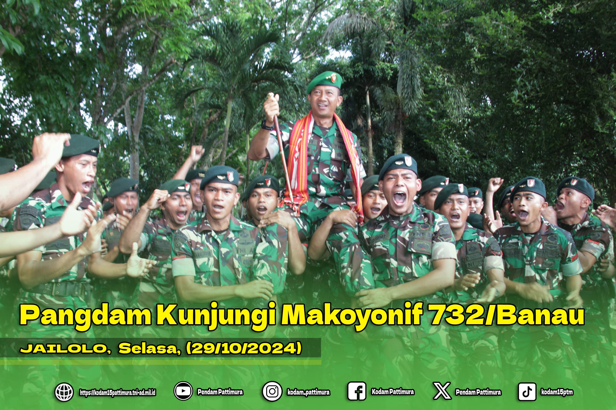 Pangdam Kunjungi Makoyonif 732/Banau