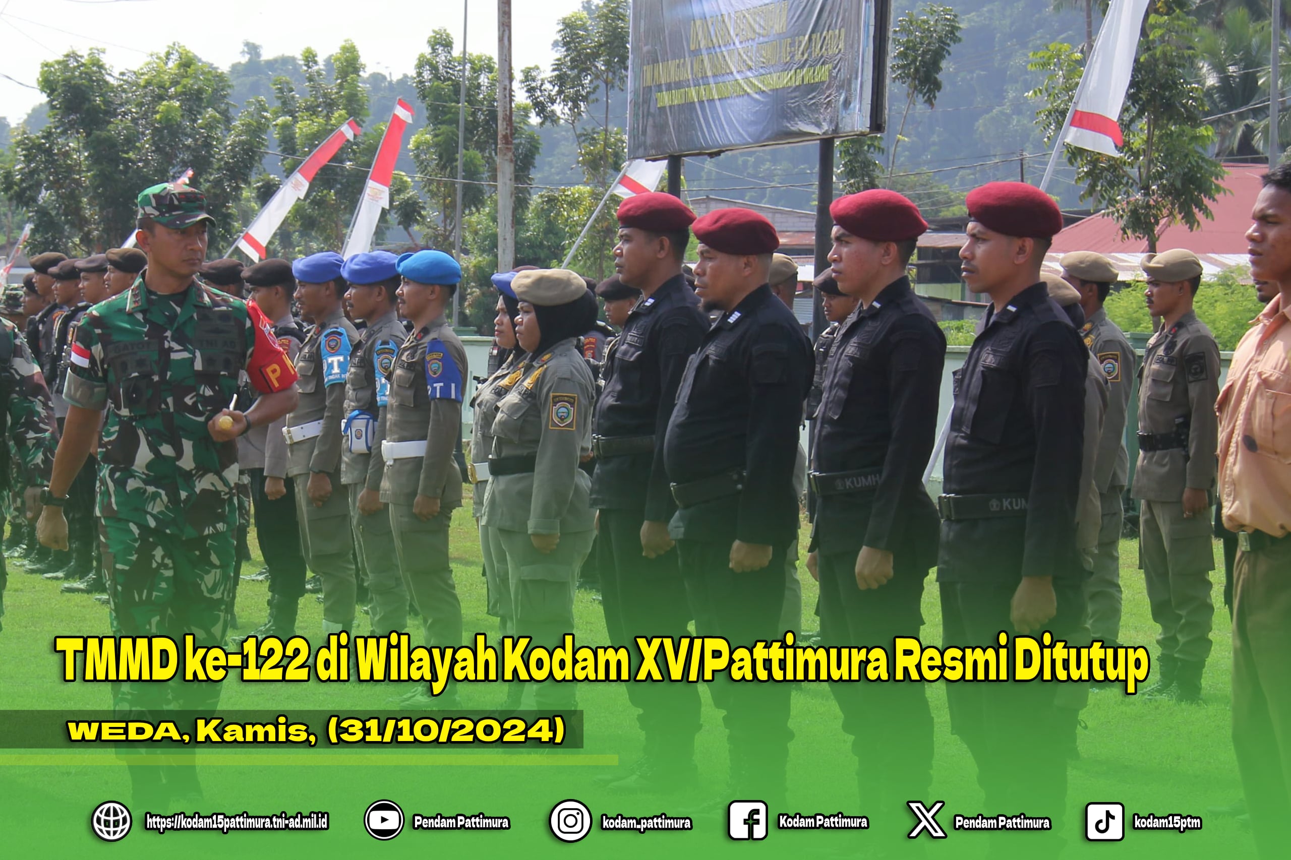TMMD ke-122 di Wilayah Kodam XV/Pattimura Resmi Ditutup
