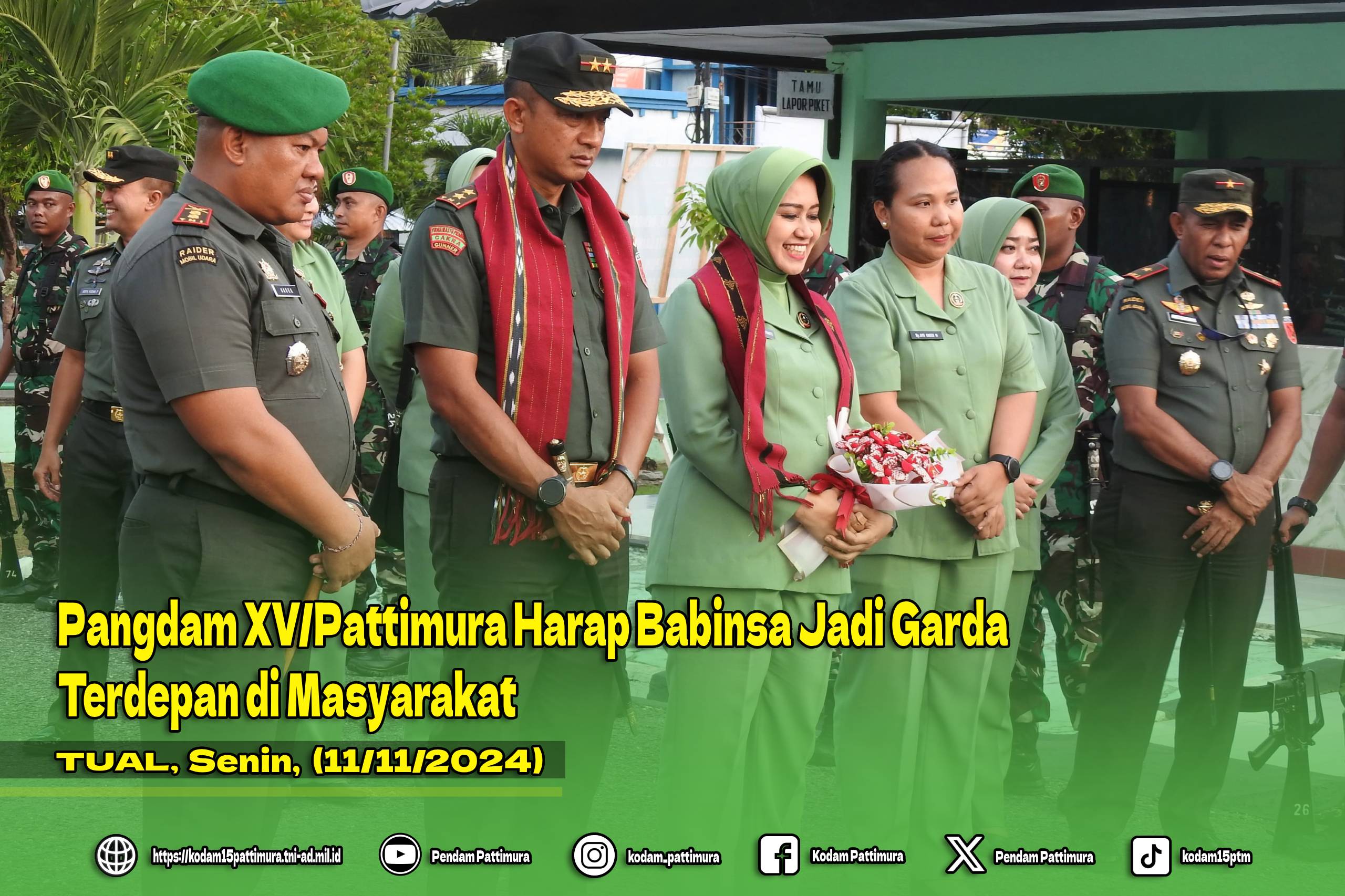 Pangdam XV/Pattimura Harap Babinsa Jadi Garda Terdepan di Masyarakat