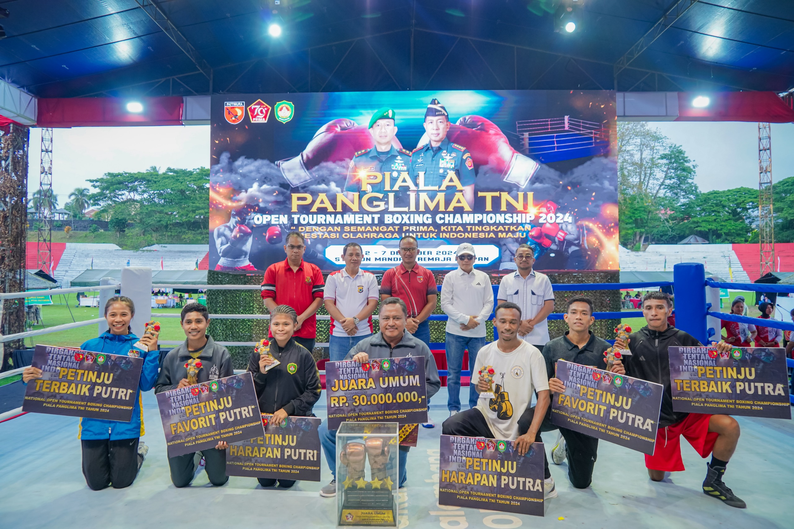 Tournament Boxing Championship Piala Panglima TNI Tahun 2024 Ditutup
