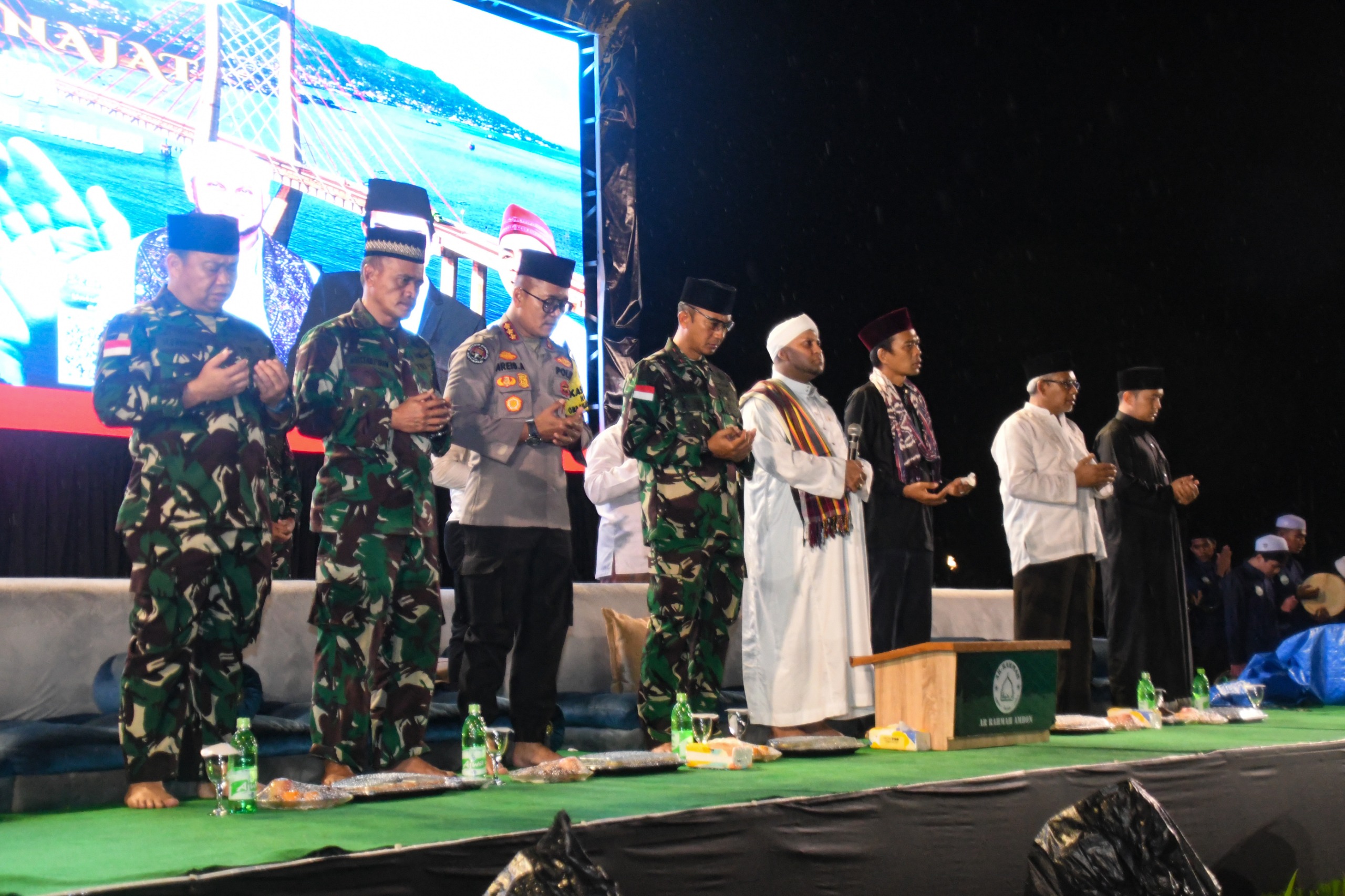 Pangdam XV/Pattimura Ikuti Acara Kumpul Basudara Bermunajat Dzikir, Maulid, dan Doa Bersama