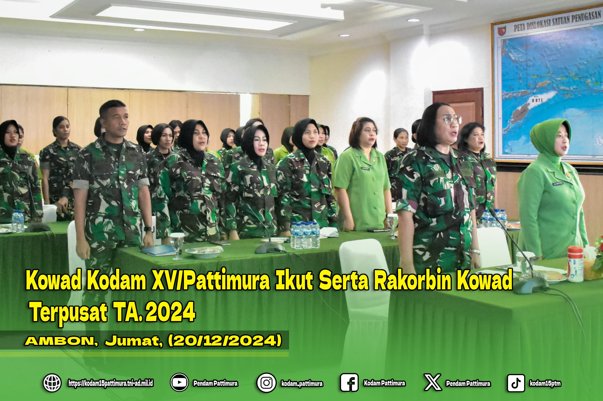 Kowad Kodam XV/Pattimura Ikut Serta Rakorbin Kowad Terpusat TA. 2024