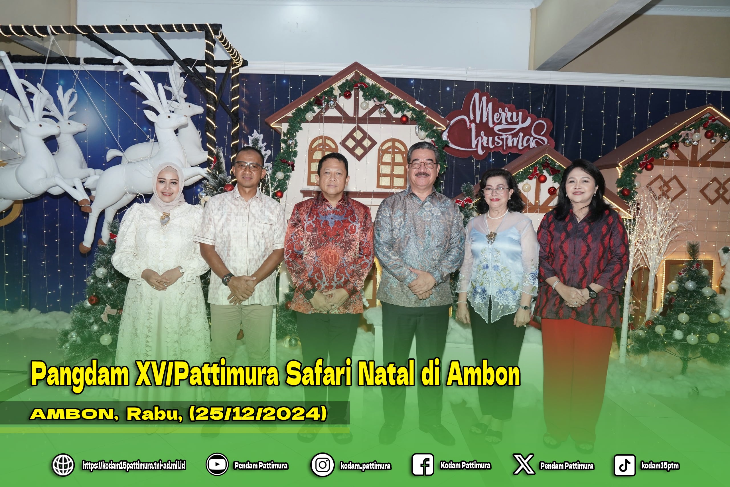Pangdam XV/Pattimura Safari Natal di Ambon