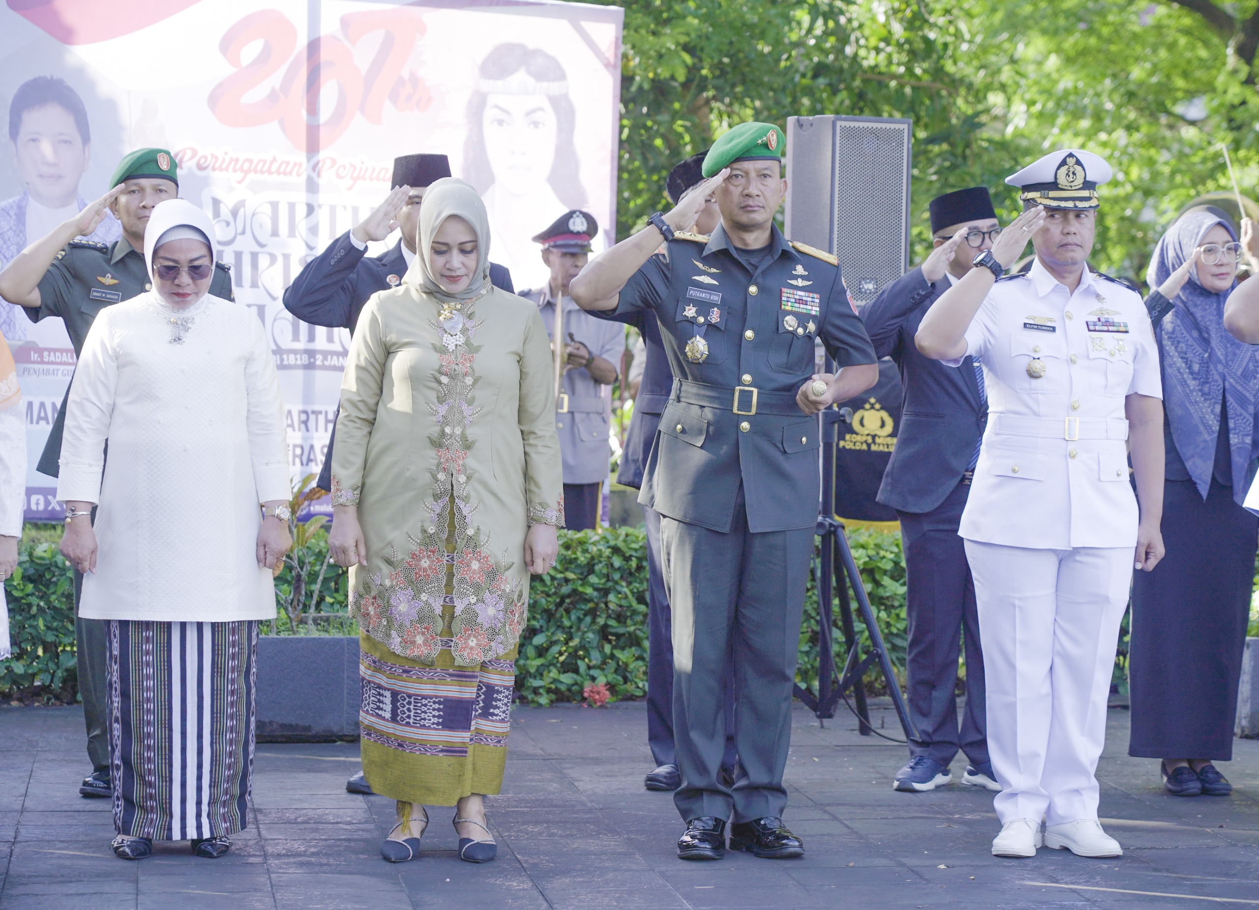 Pangdam XV/Pattimura Hadiri Upacara Peringatan Hari Pahlawan Nasional Martha Christina Tiahahu