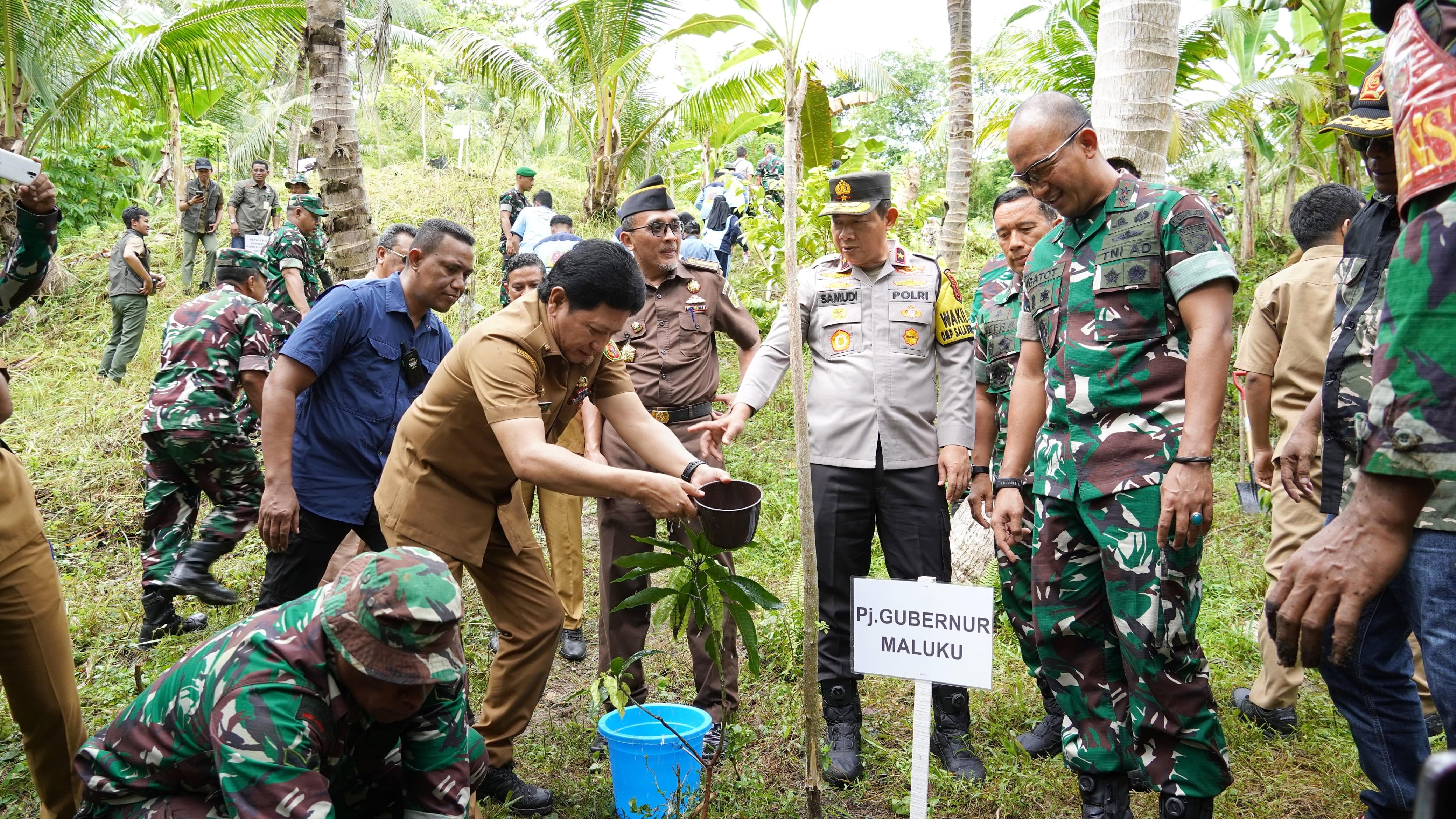 Bersatu dengan Alam Kodam XV/Pattimura Gelar Tanam Sejuta Pohon