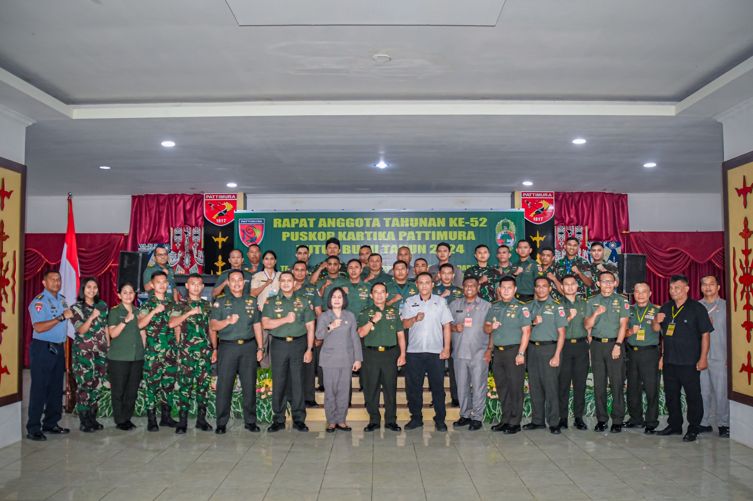 Kasdam XV/Pattimura Pimpin RAT Ke- 52 Puskop Kartika Pattimura
