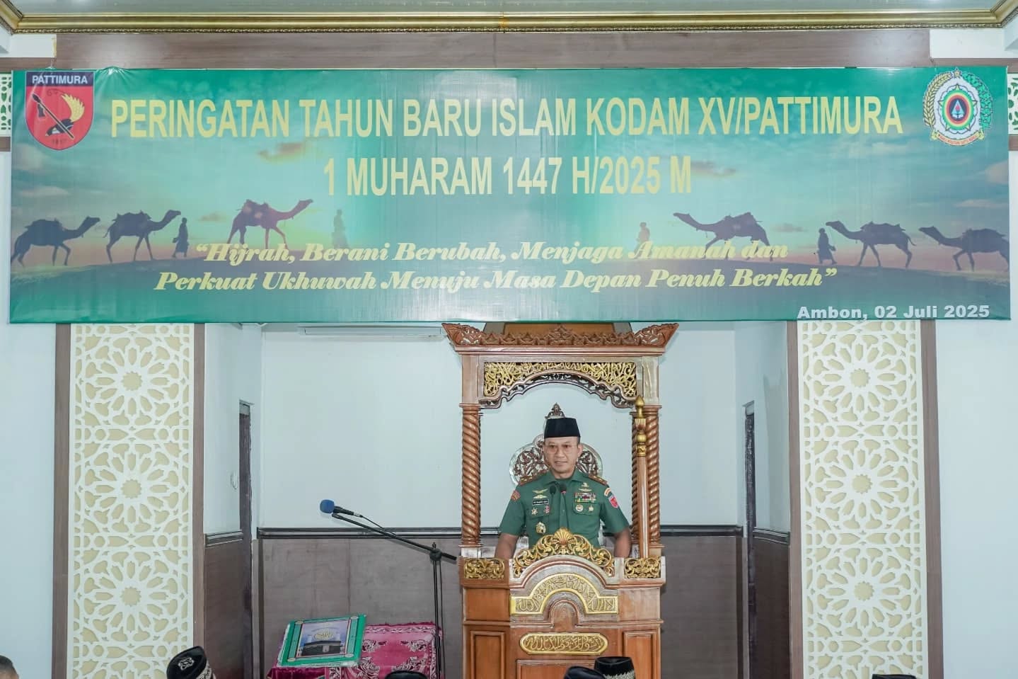 Kodam XV/Pattimura Peringati Tahun Baru Islam 1447 H di Masjid Al-Ittihad Ambon