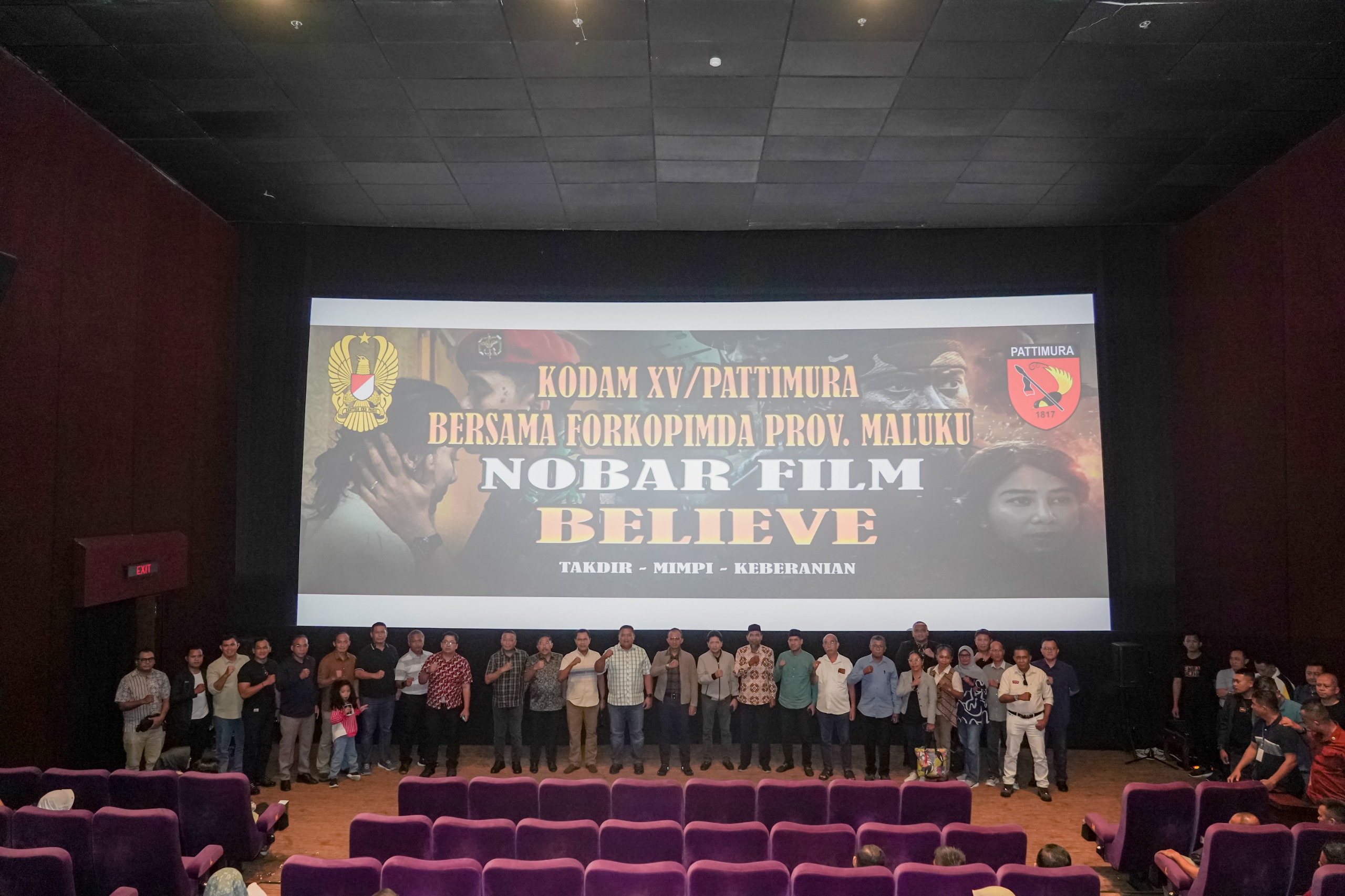 Bersama Forkopimda Maluku, Pangdam XV/Pattimura Nobar Film Believe