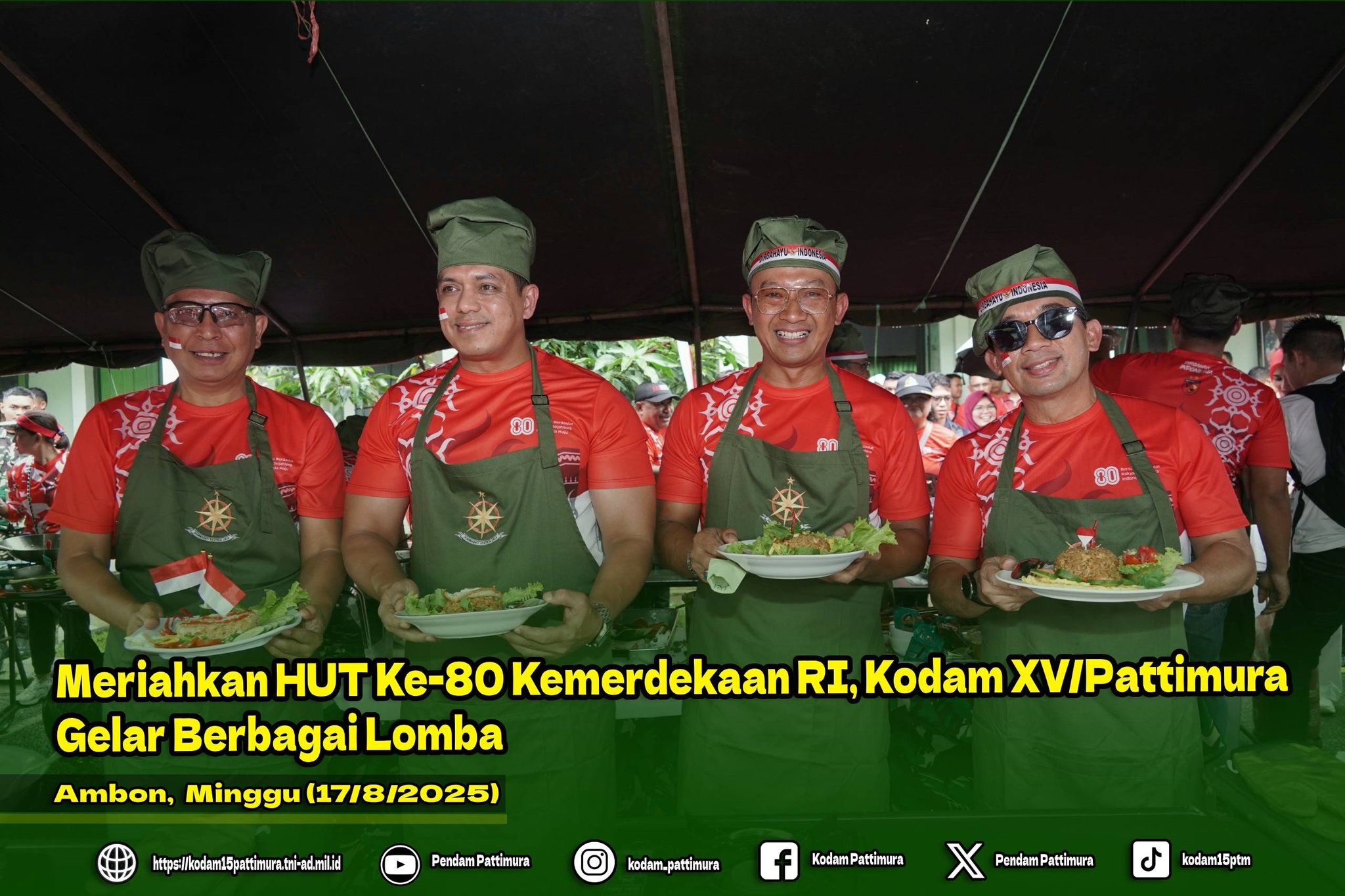 Meriahkan HUT Ke-80 Kemerdekaan RI, Kodam XV/Pattimura Gelar Berbagai Lomba