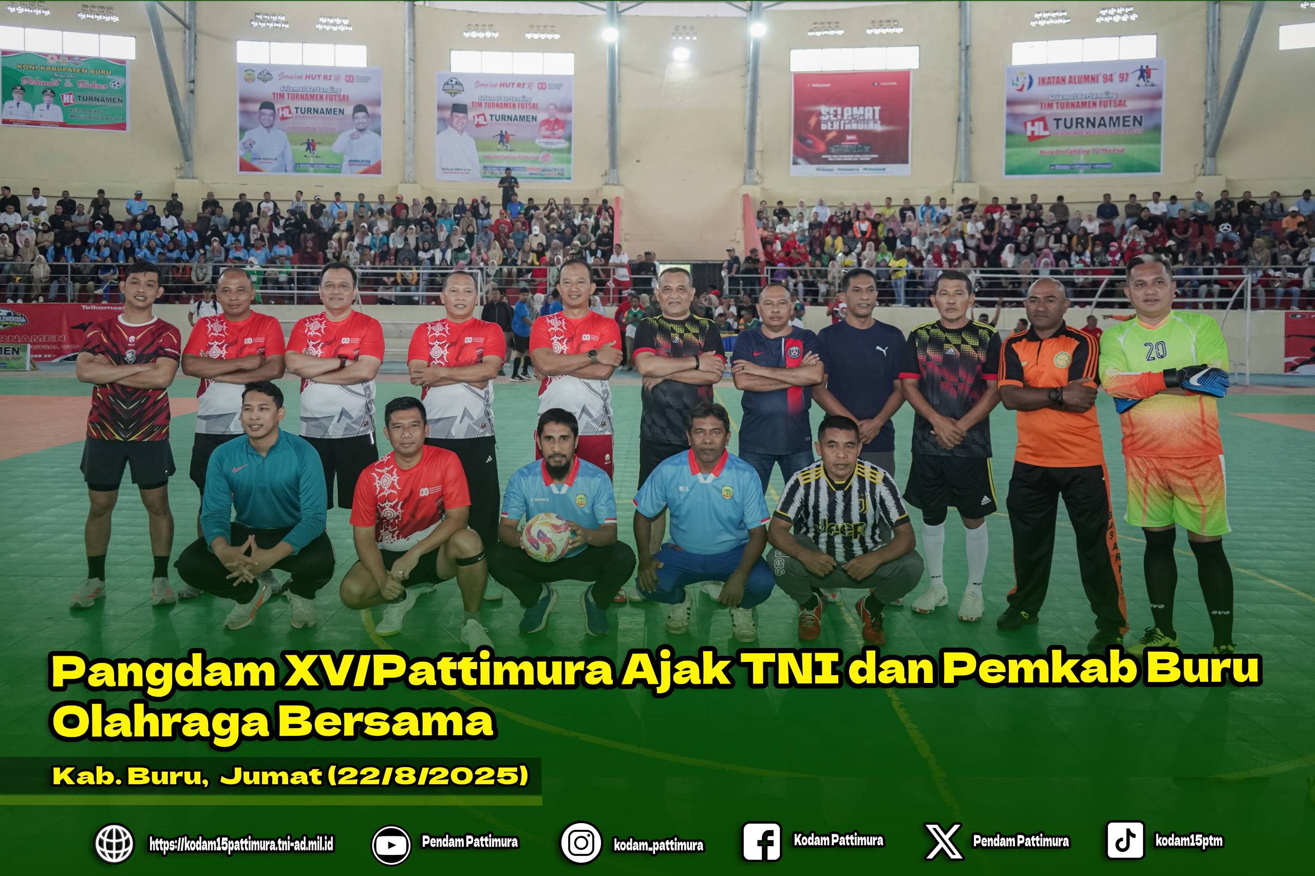 Pangdam XV/Pattimura Ajak TNI dan Pemkab Buru Olahraga Bersama