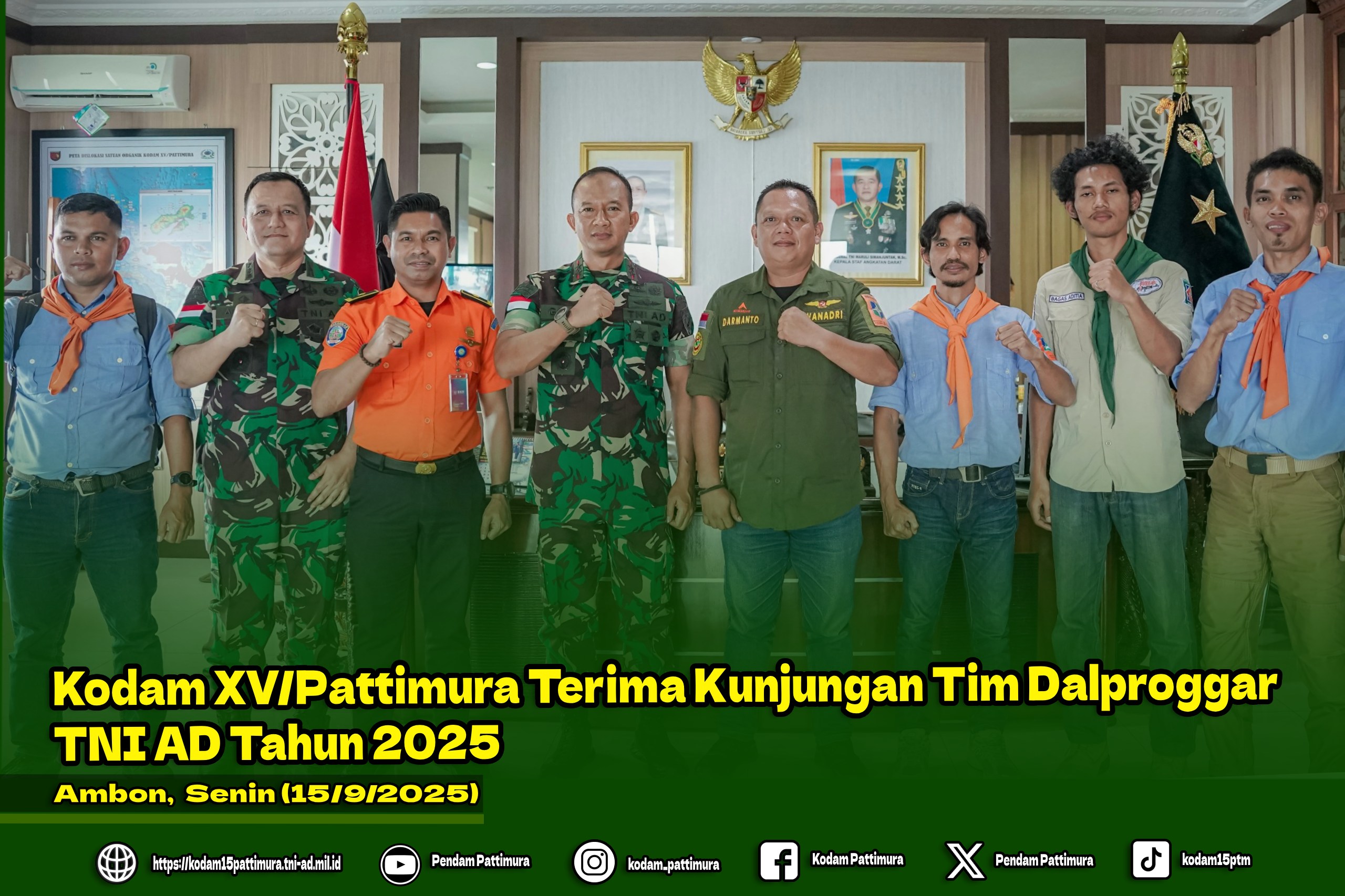 Pangdam XV/Pattimura Terima Kunjungan Ekspedisi Wanadri