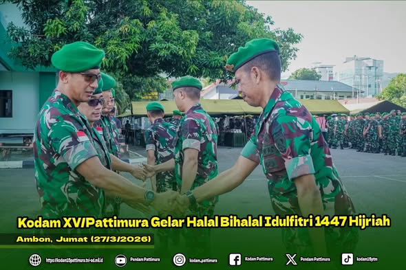 Kodam XV/Pattimura Gelar Halal Bihalal Idulfitri 1447 Hijriah
